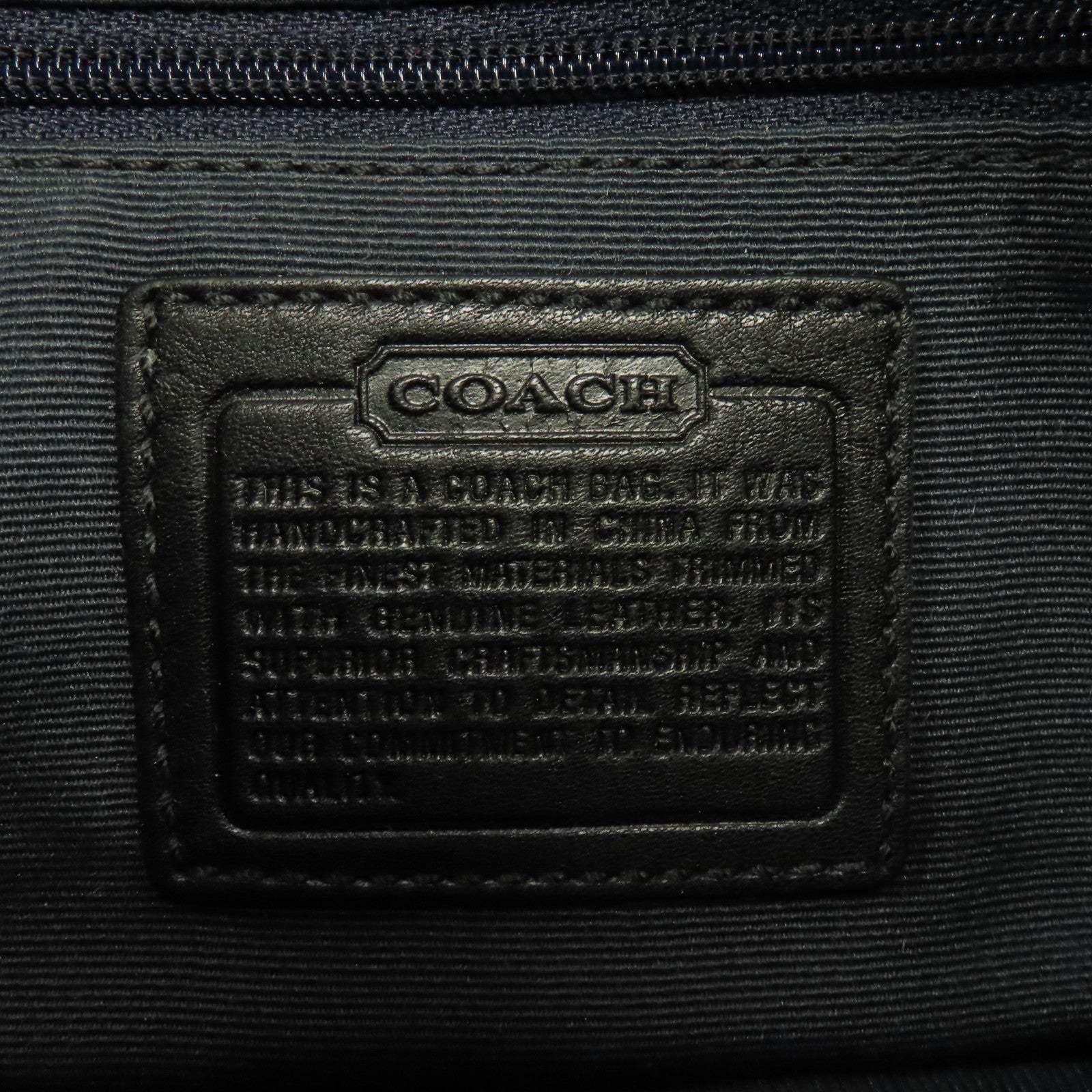 COACH 帆布Waist Bag銀扣腰包黑色