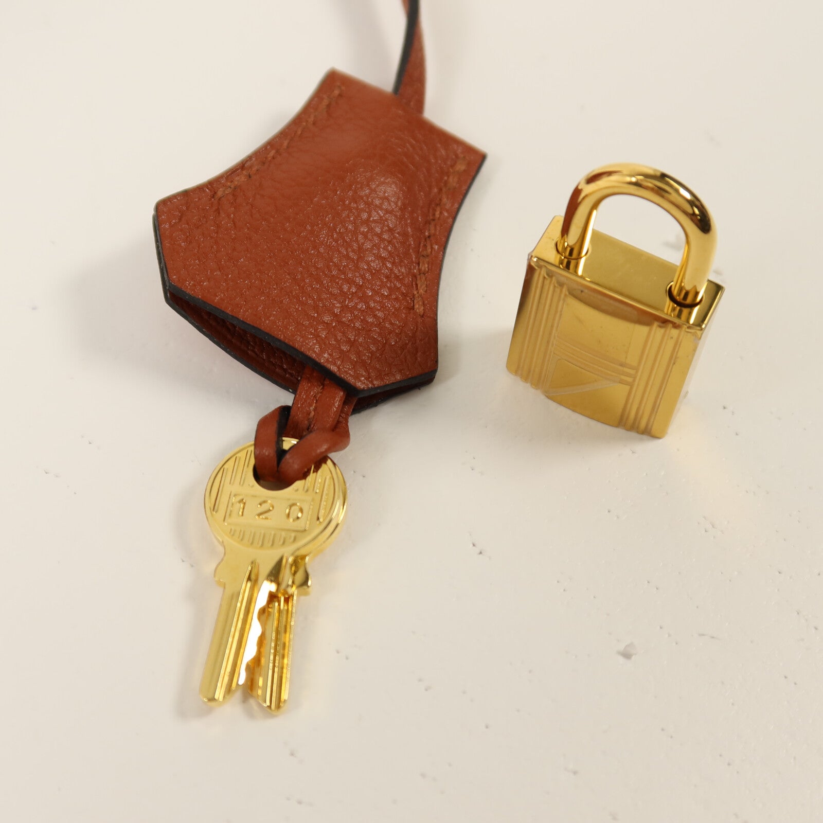 HERMES Clemence皮革Birkin 25手挽袋Cuivre