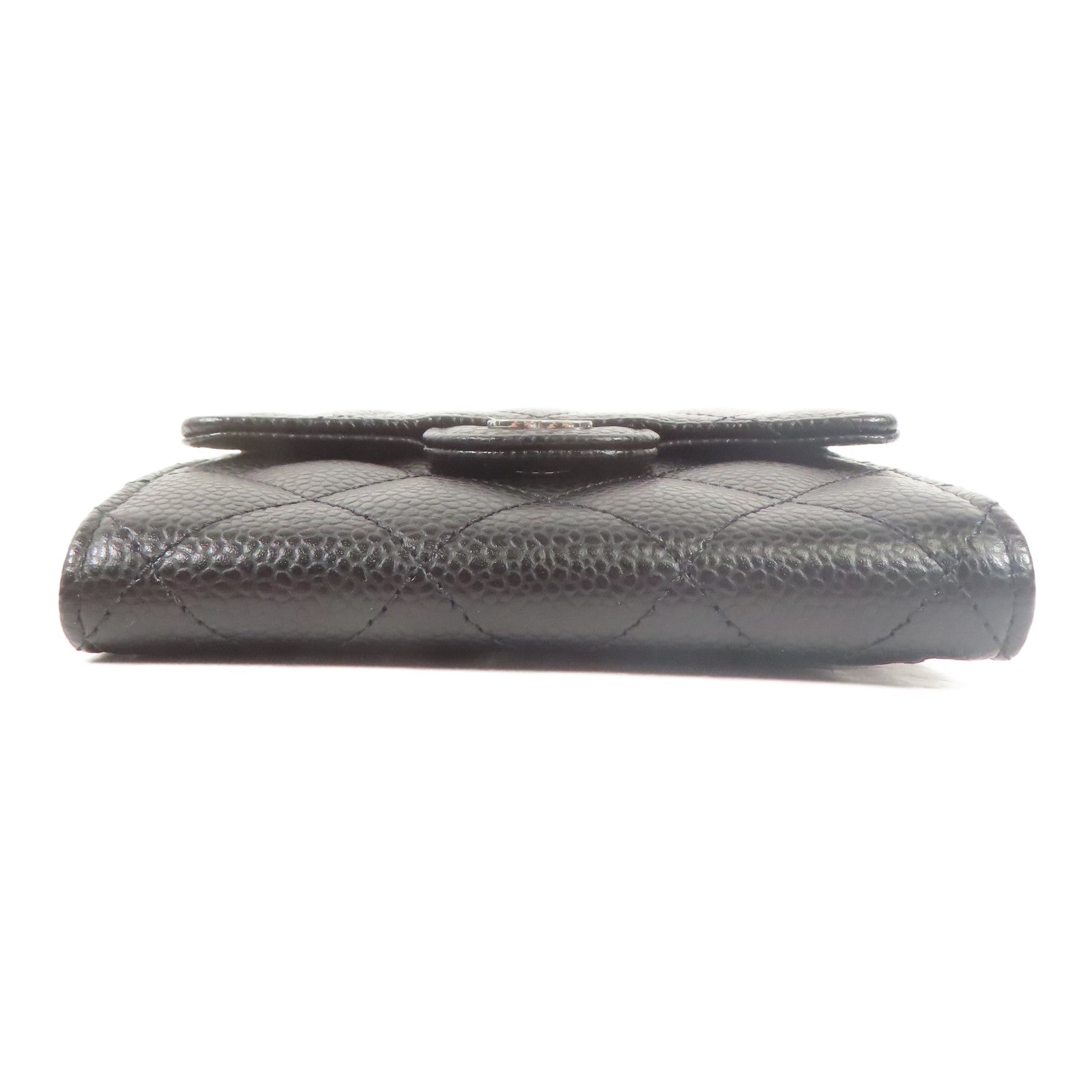 CHANEL 牛皮皮革Wallet銀扣錢包