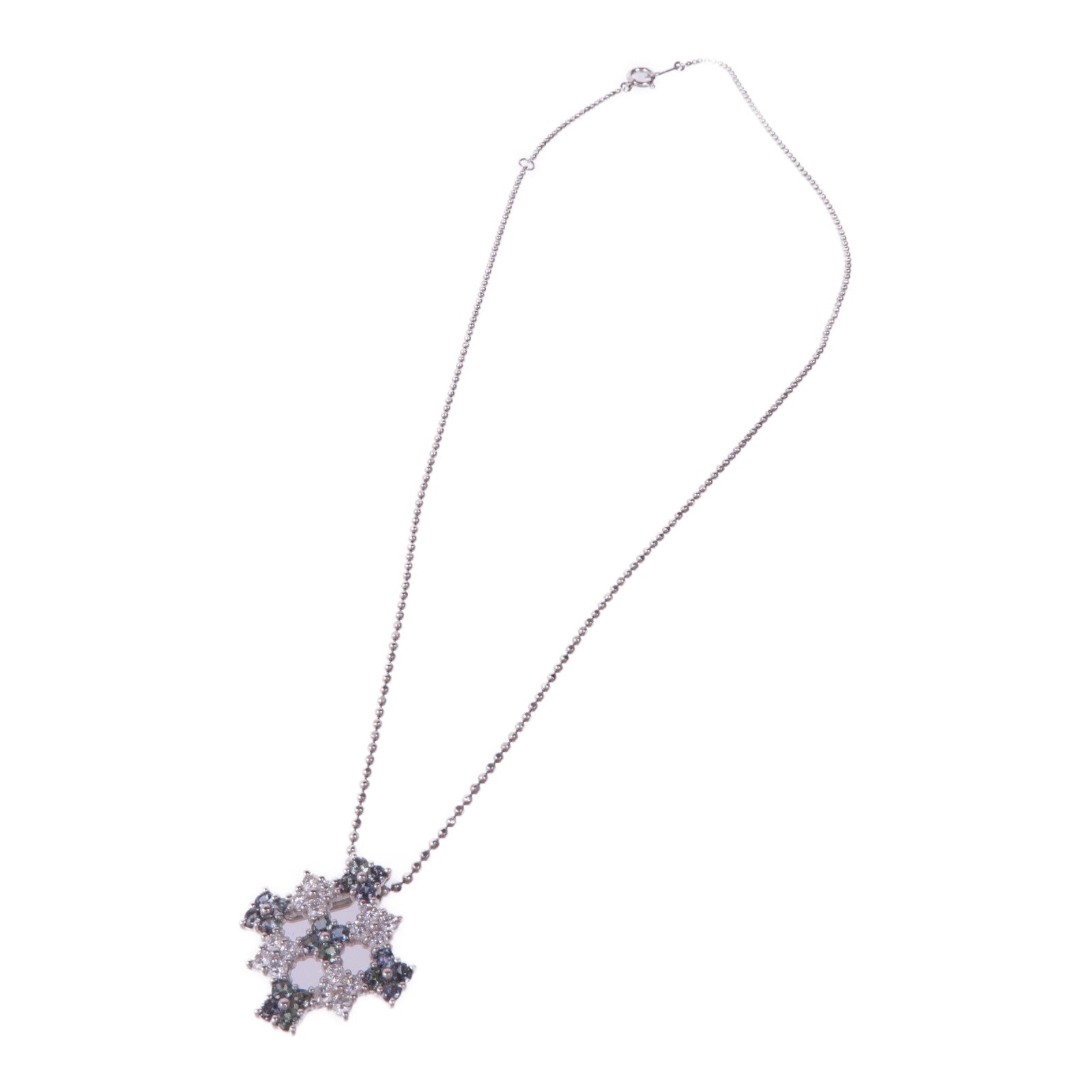 JEWELRY 【激減優惠】PT900/850鉑金Alexandrite Diamond Necklace變石/鑽石項鍊