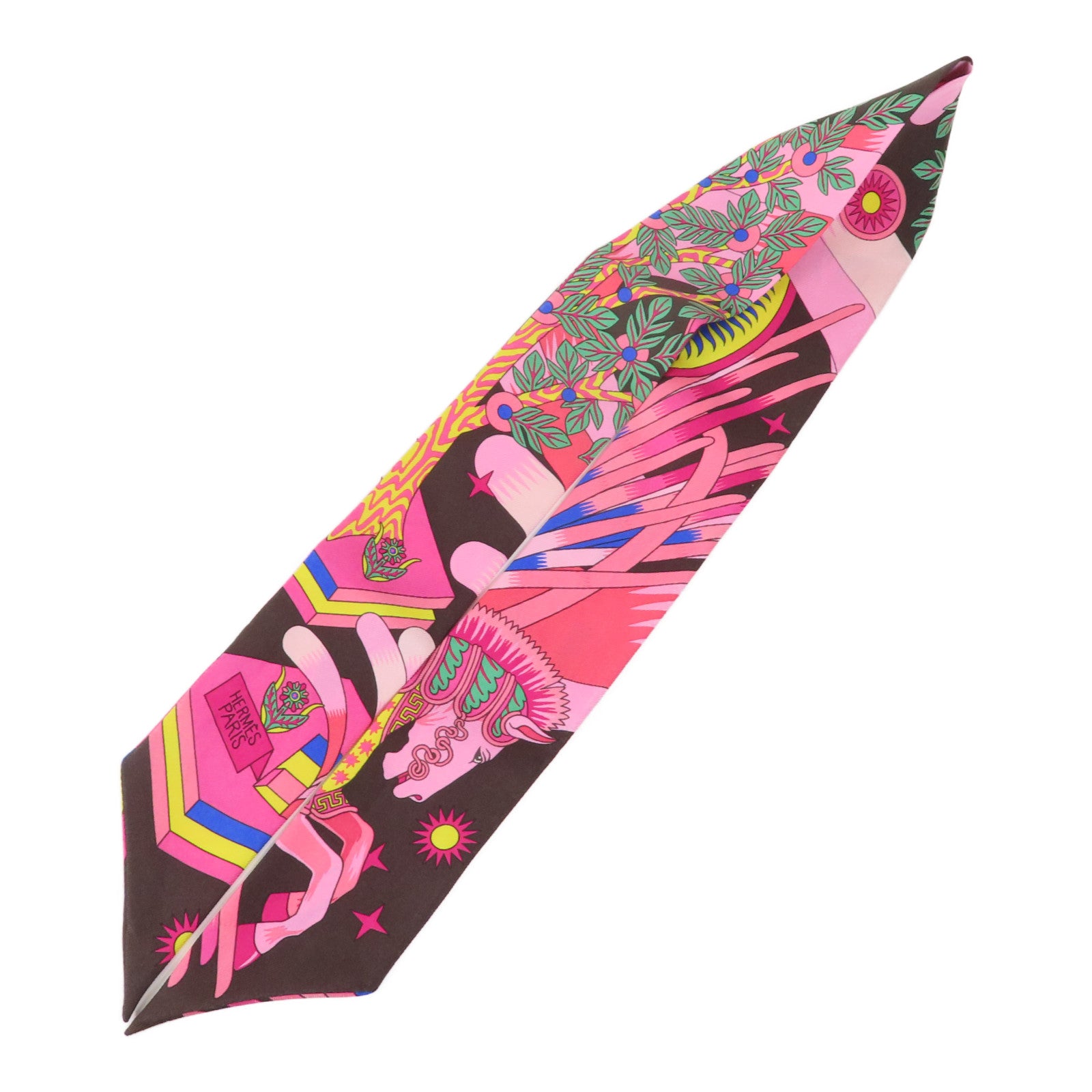 HERMES 【激減優惠】絲質Twilly絲巾
