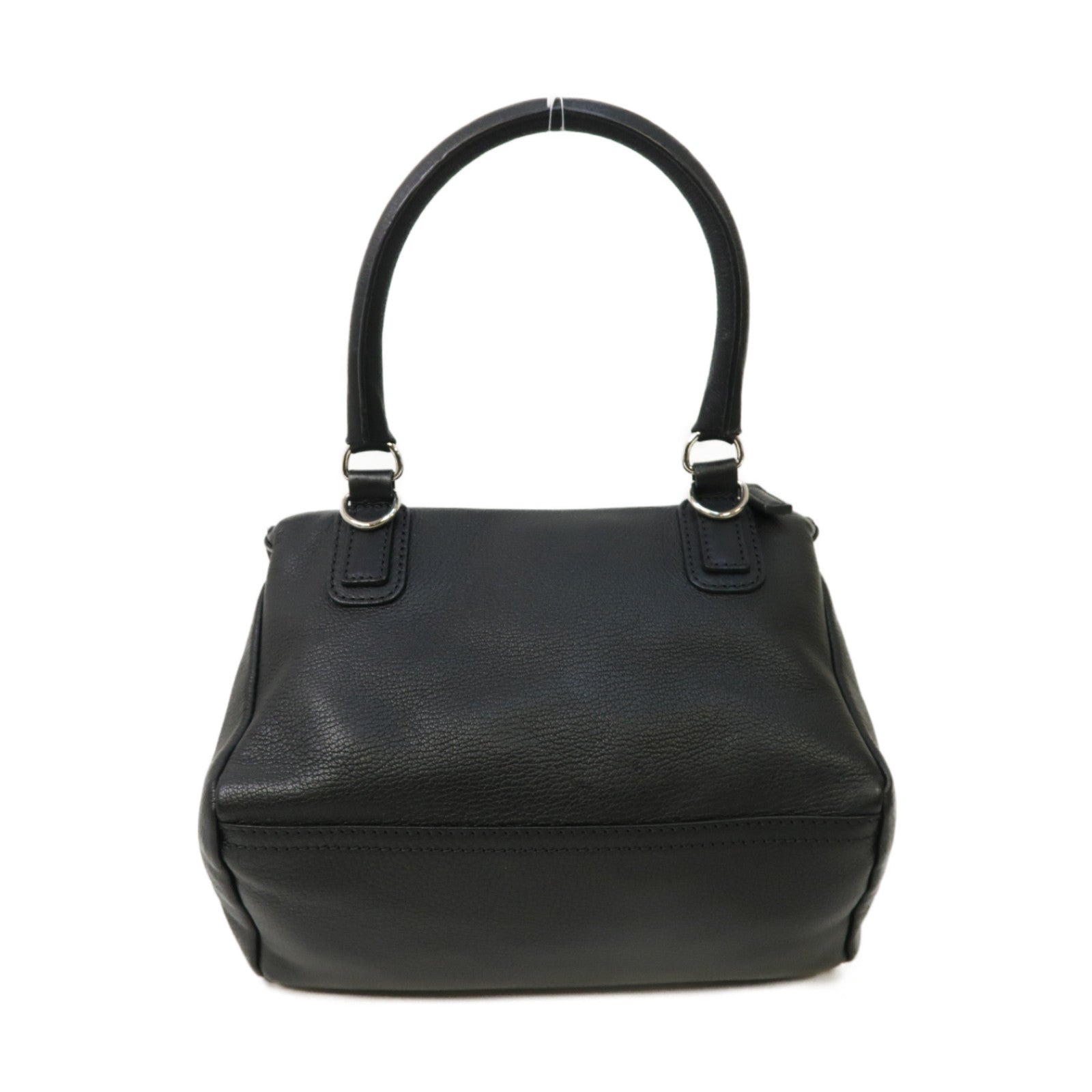 GIVENCHY 皮革Pandora 2 Way Shoulder Bag銀扣手挽肩背兩用袋黑色