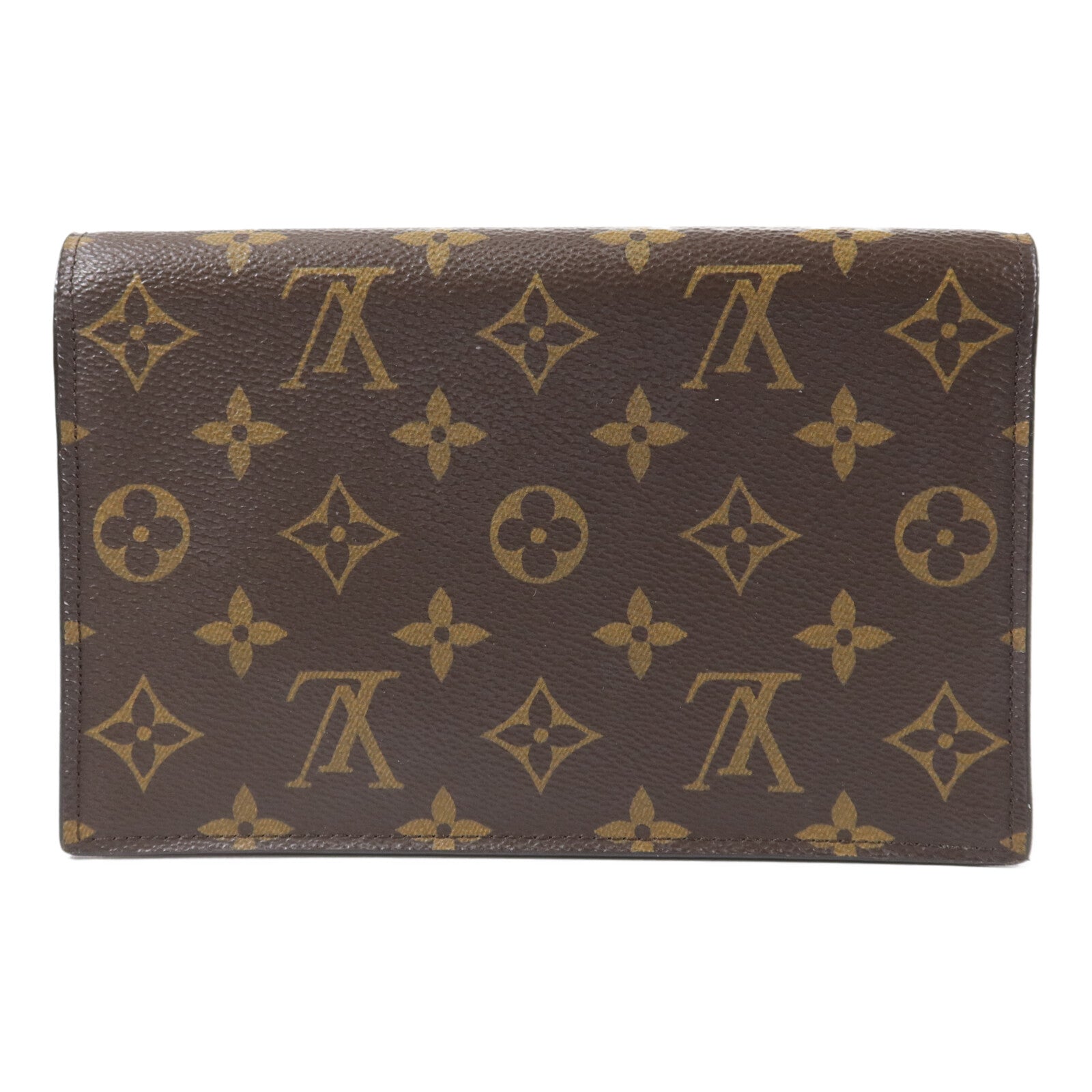 LOUIS VUITTON Monogram Flore Chain Wallet鏈帶肩背袋