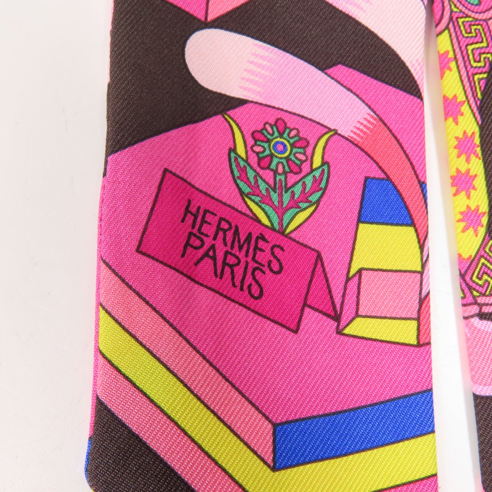 HERMES 【激減優惠】絲質Twilly絲巾