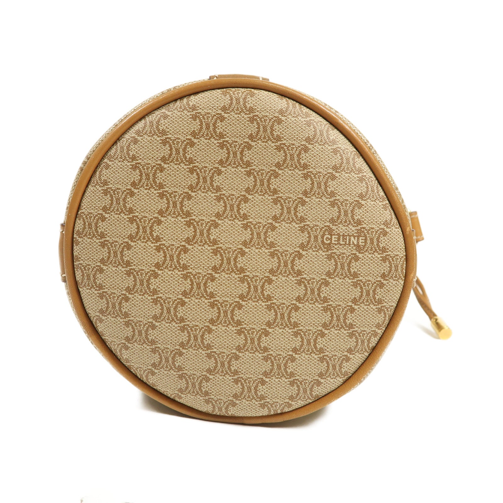 CELINE 塗層帆布Vintage Bag金扣肩背袋