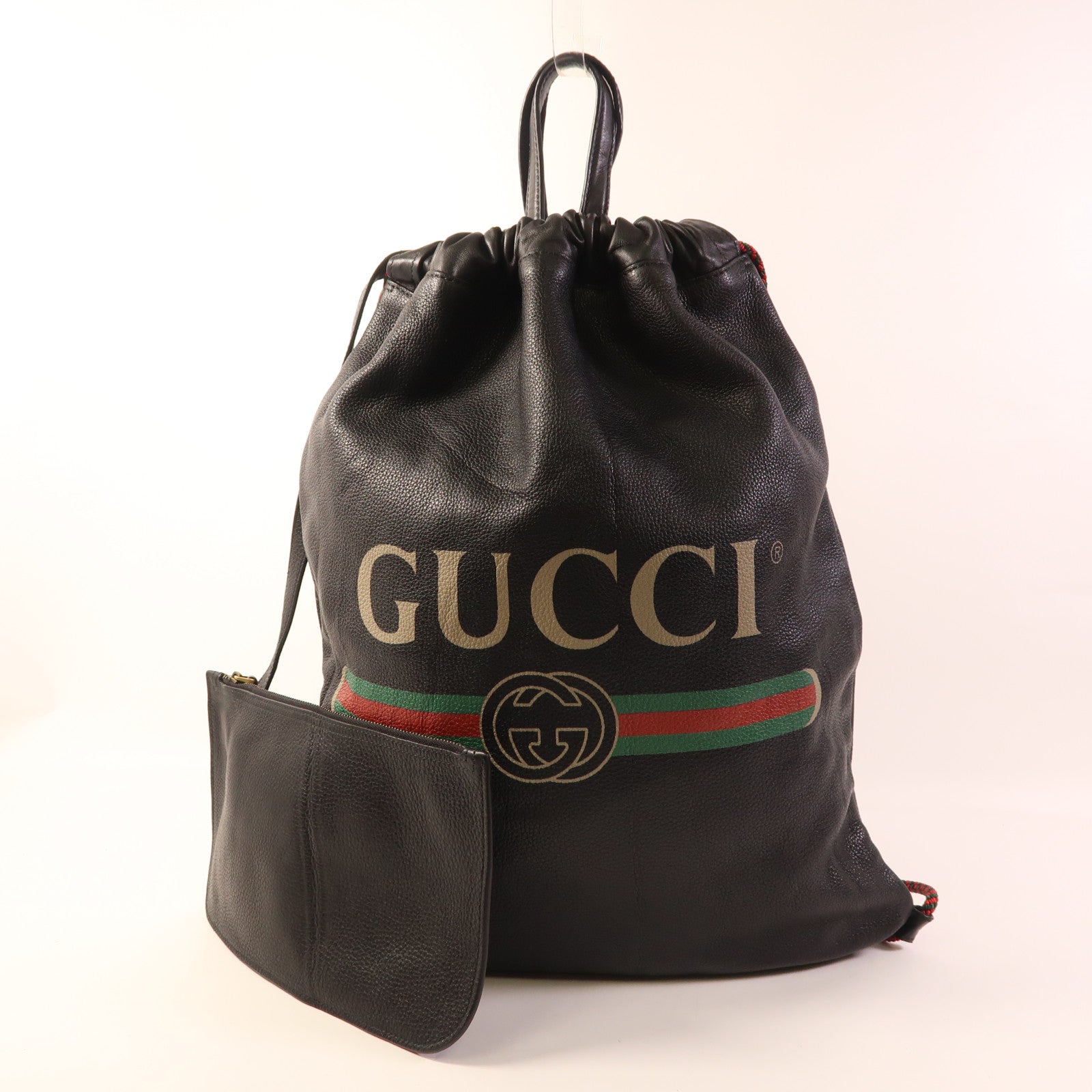 GUCCI 皮革Drawstring Backpack背包