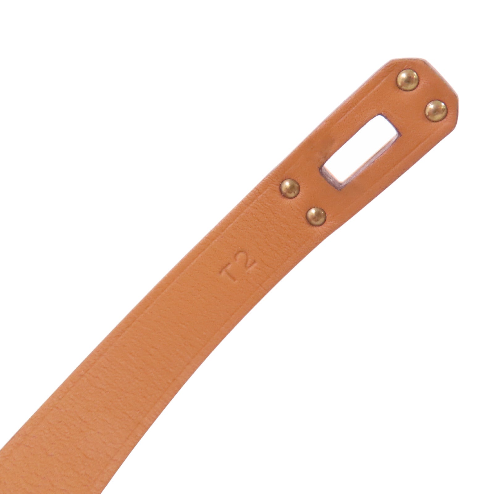 HERMES Swift皮革Kelly Double Tour Bracelet金扣手鏈粉紅色