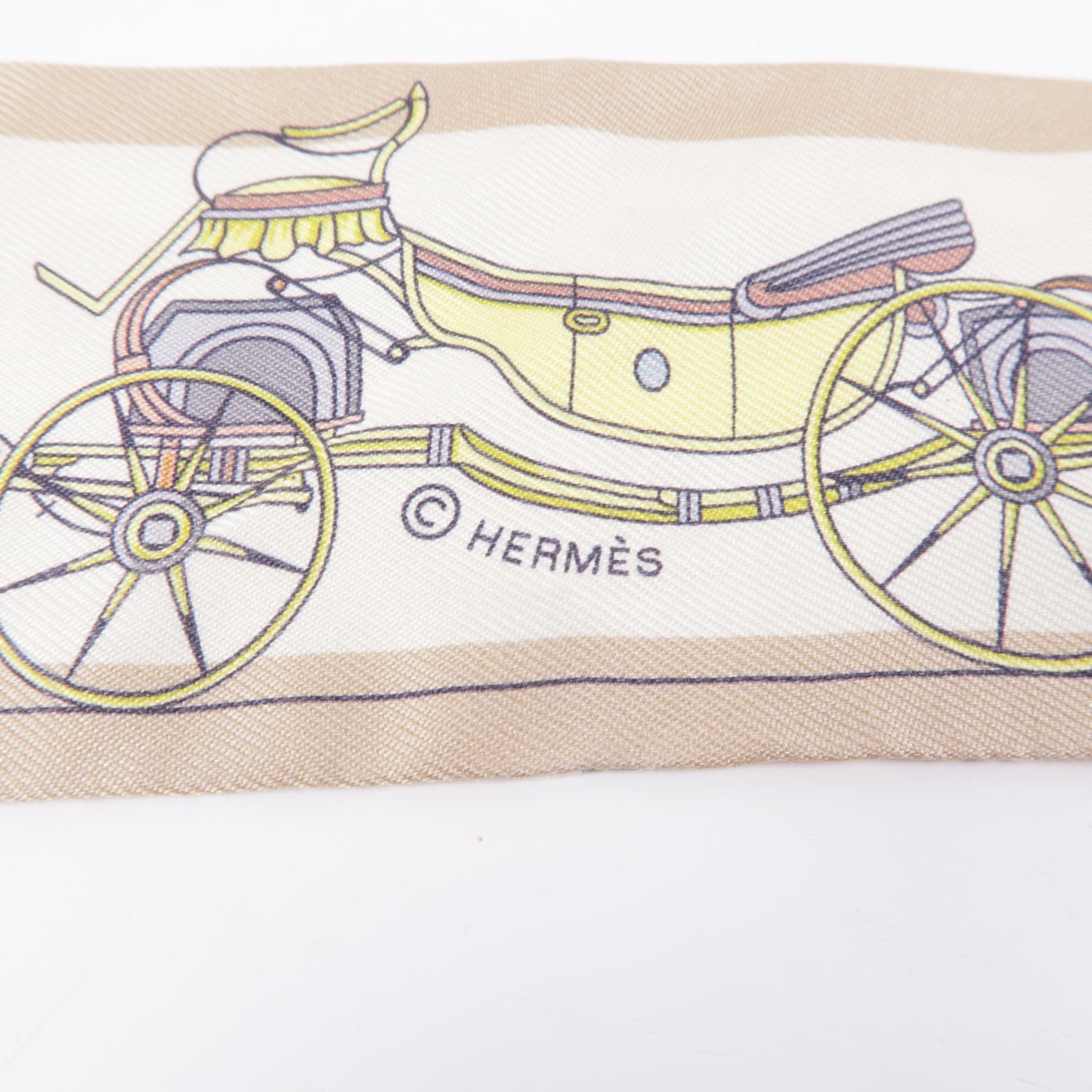 HERMES 絲質Twilly絲巾