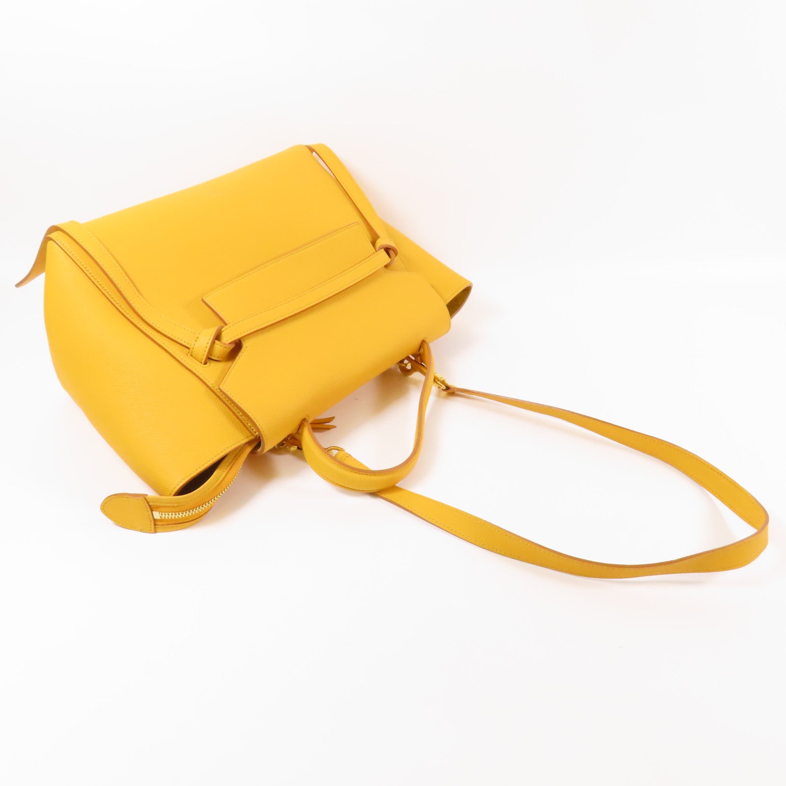 CELINE 牛皮皮革Micro Belt Bag金扣手挽肩背兩用袋