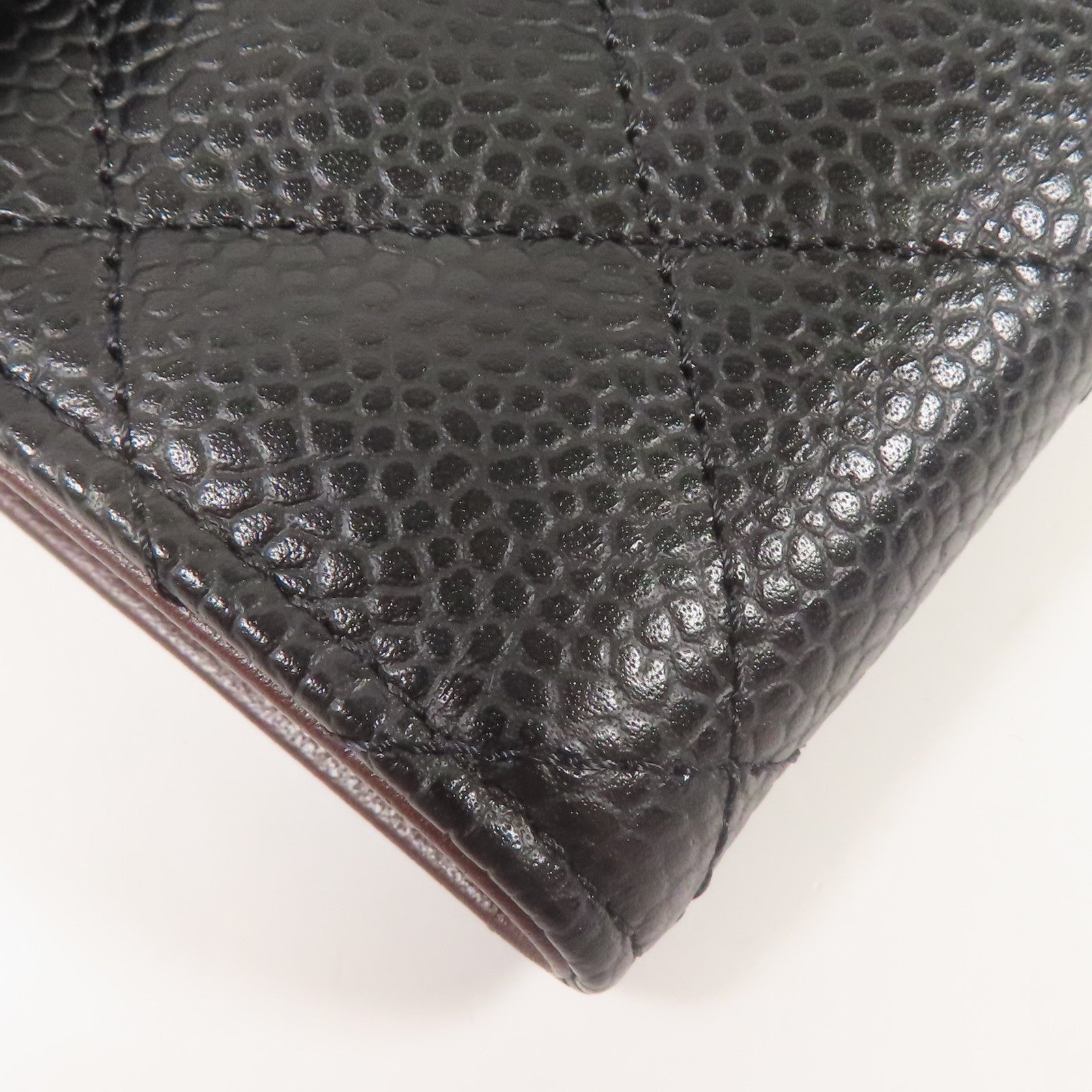 CHANEL 牛皮皮革Wallet銀扣錢包