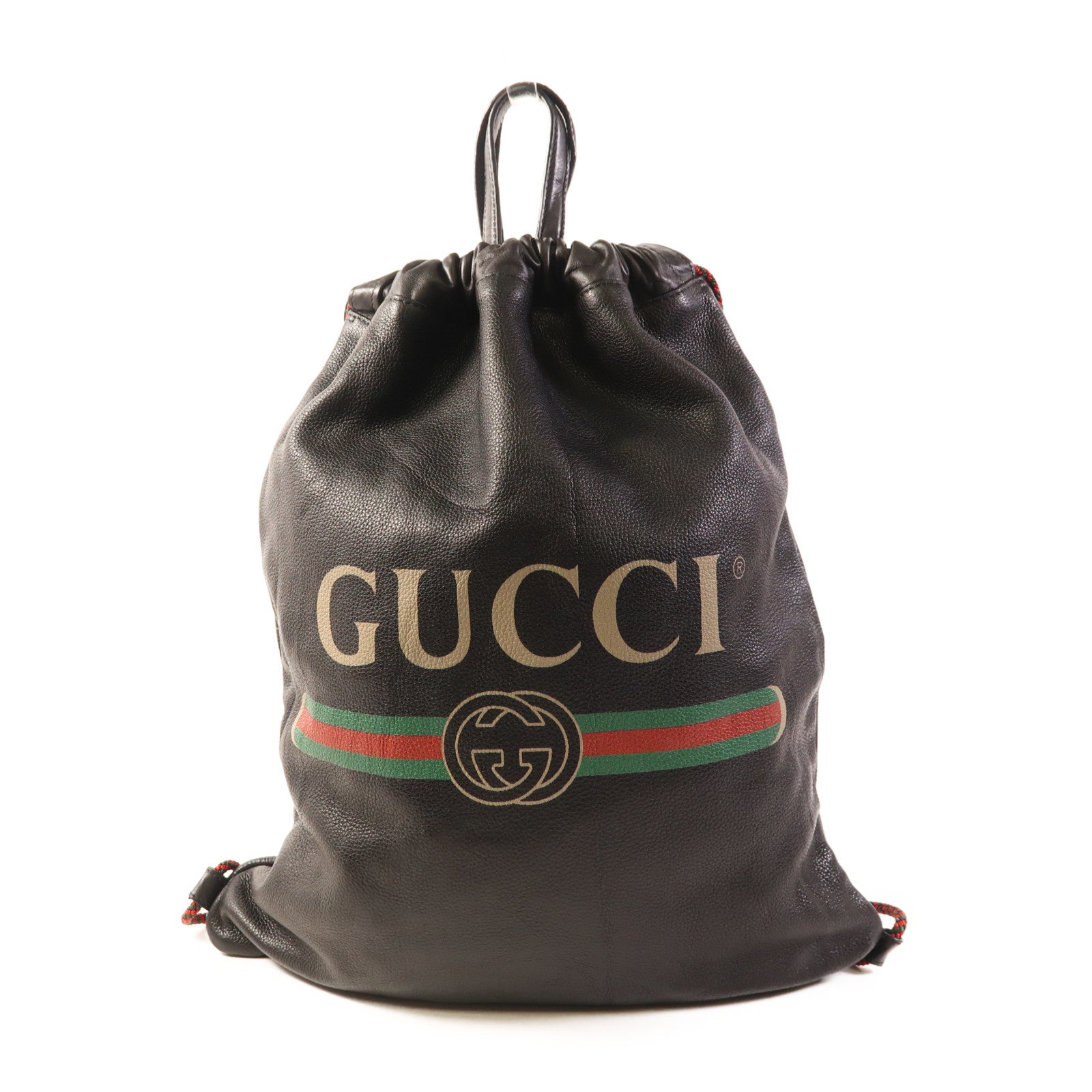 GUCCI 皮革Drawstring Backpack背包