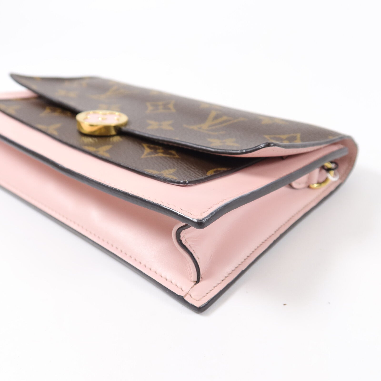 LOUIS VUITTON Monogram Flore Chain Wallet鏈帶肩背袋