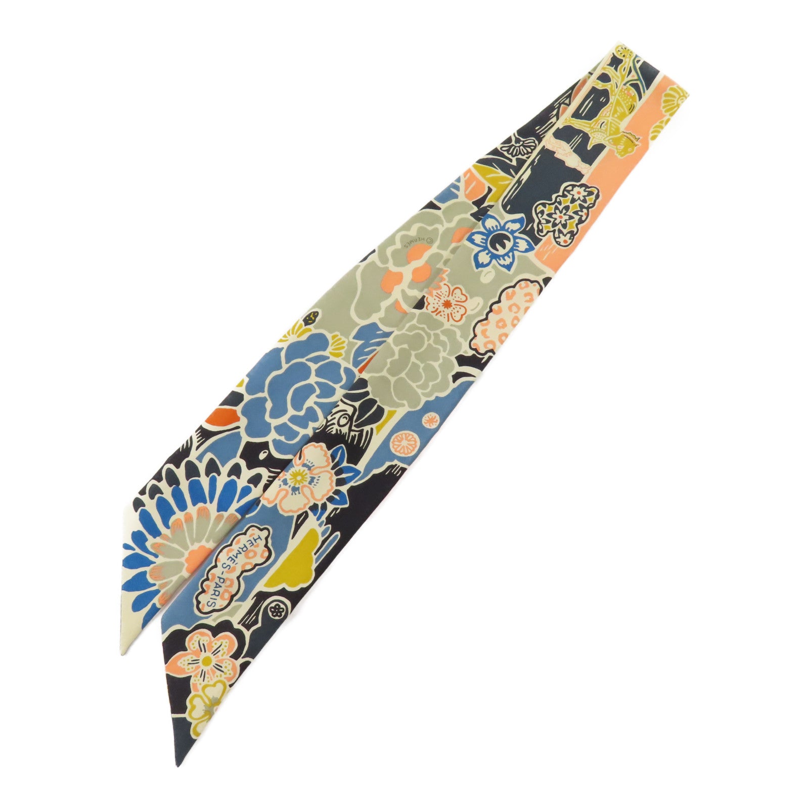 HERMES 絲質Twilly絲巾