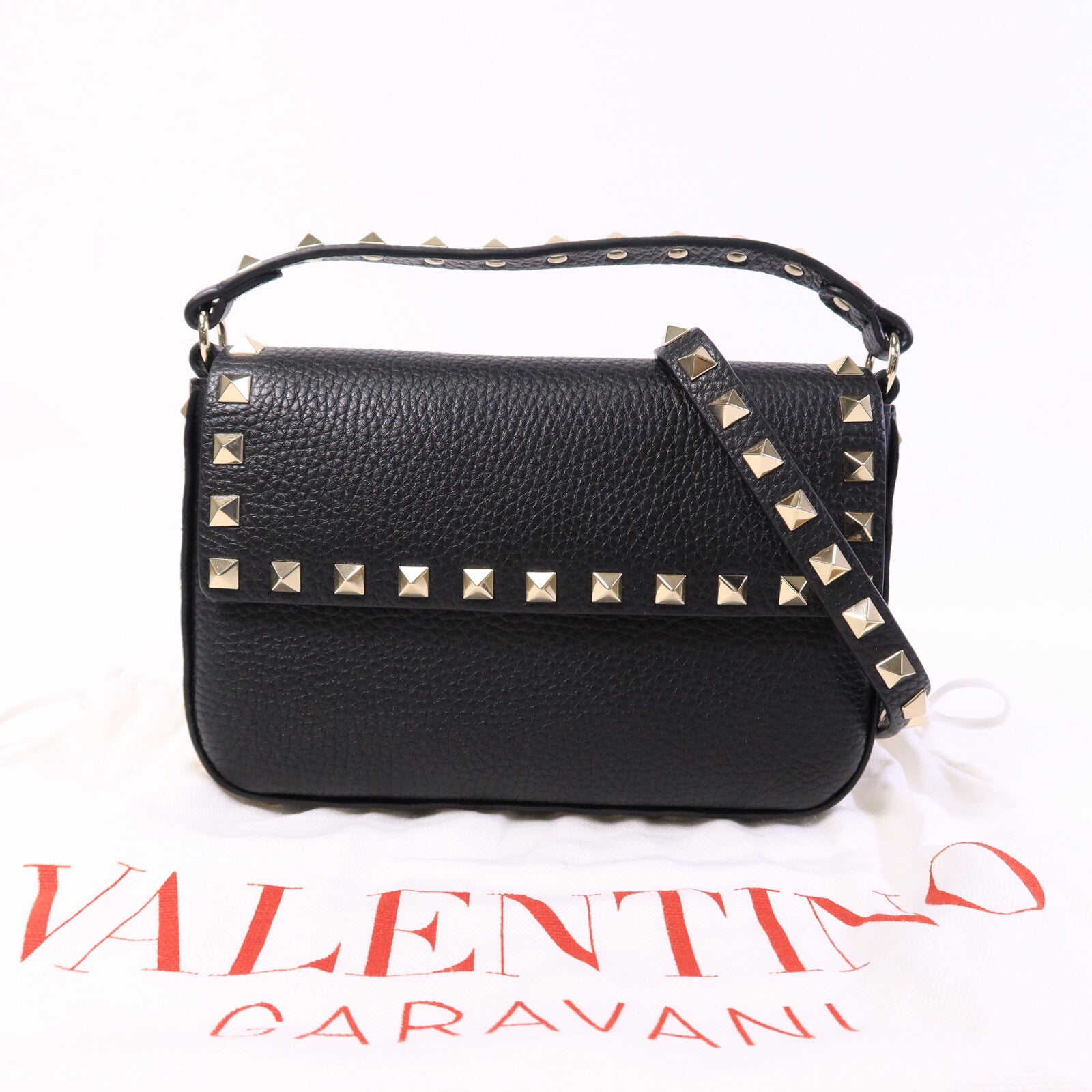 Valentino 牛皮皮革Rockstud Mini Bag手挽肩背兩用袋