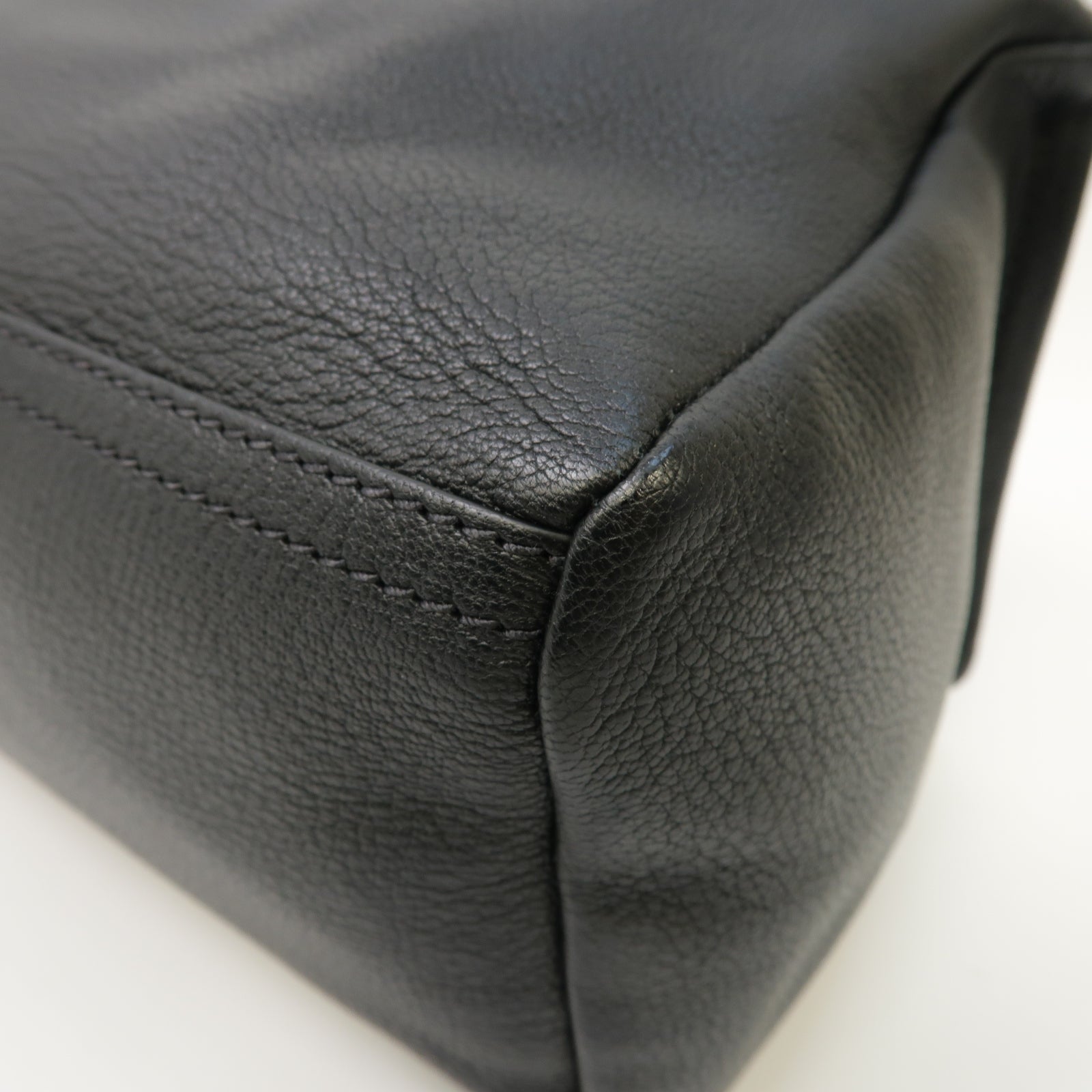 GIVENCHY 皮革Pandora 2 Way Shoulder Bag銀扣手挽肩背兩用袋黑色
