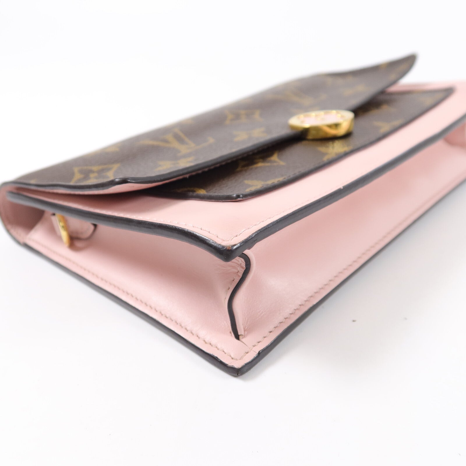 LOUIS VUITTON Monogram Flore Chain Wallet鏈帶肩背袋