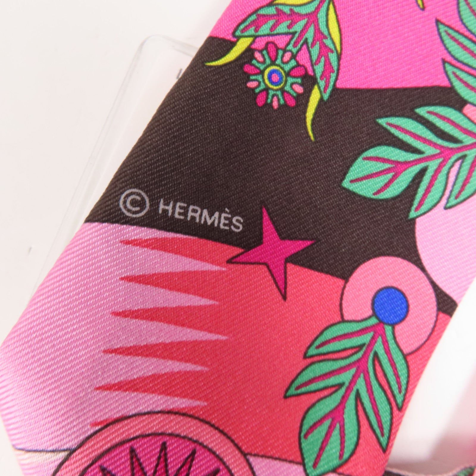 HERMES 絲質Twilly絲巾