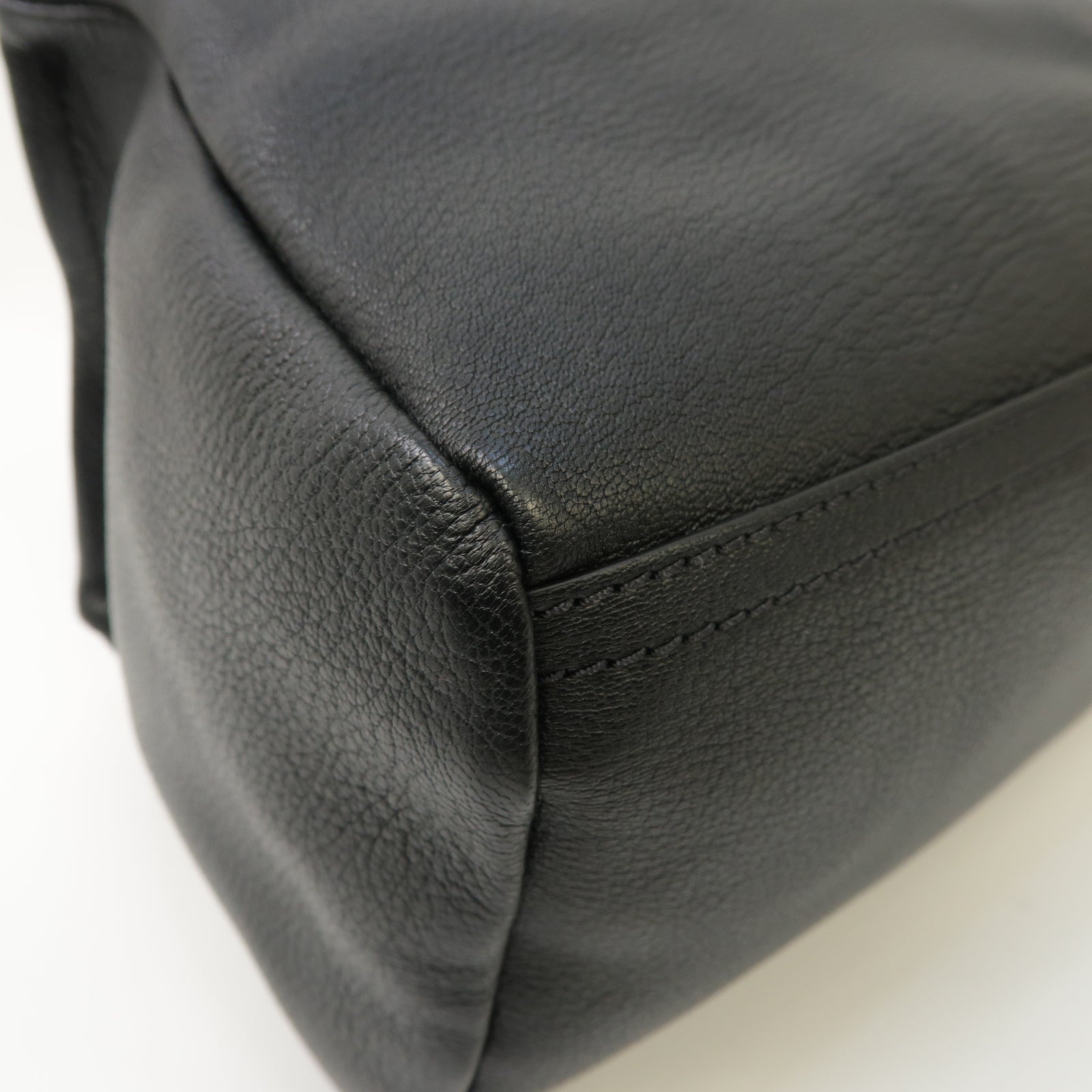 GIVENCHY 皮革Pandora 2 Way Shoulder Bag銀扣手挽肩背兩用袋黑色