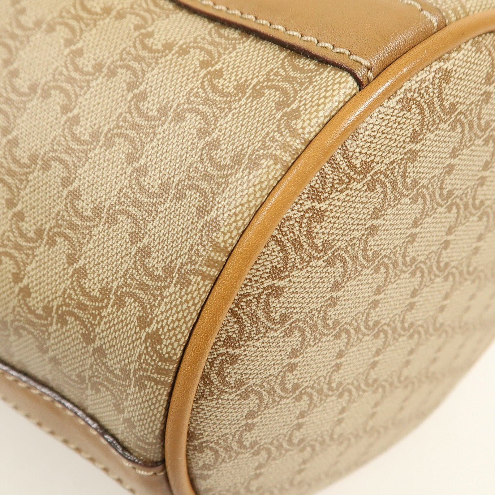 CELINE 塗層帆布Vintage Bag金扣肩背袋