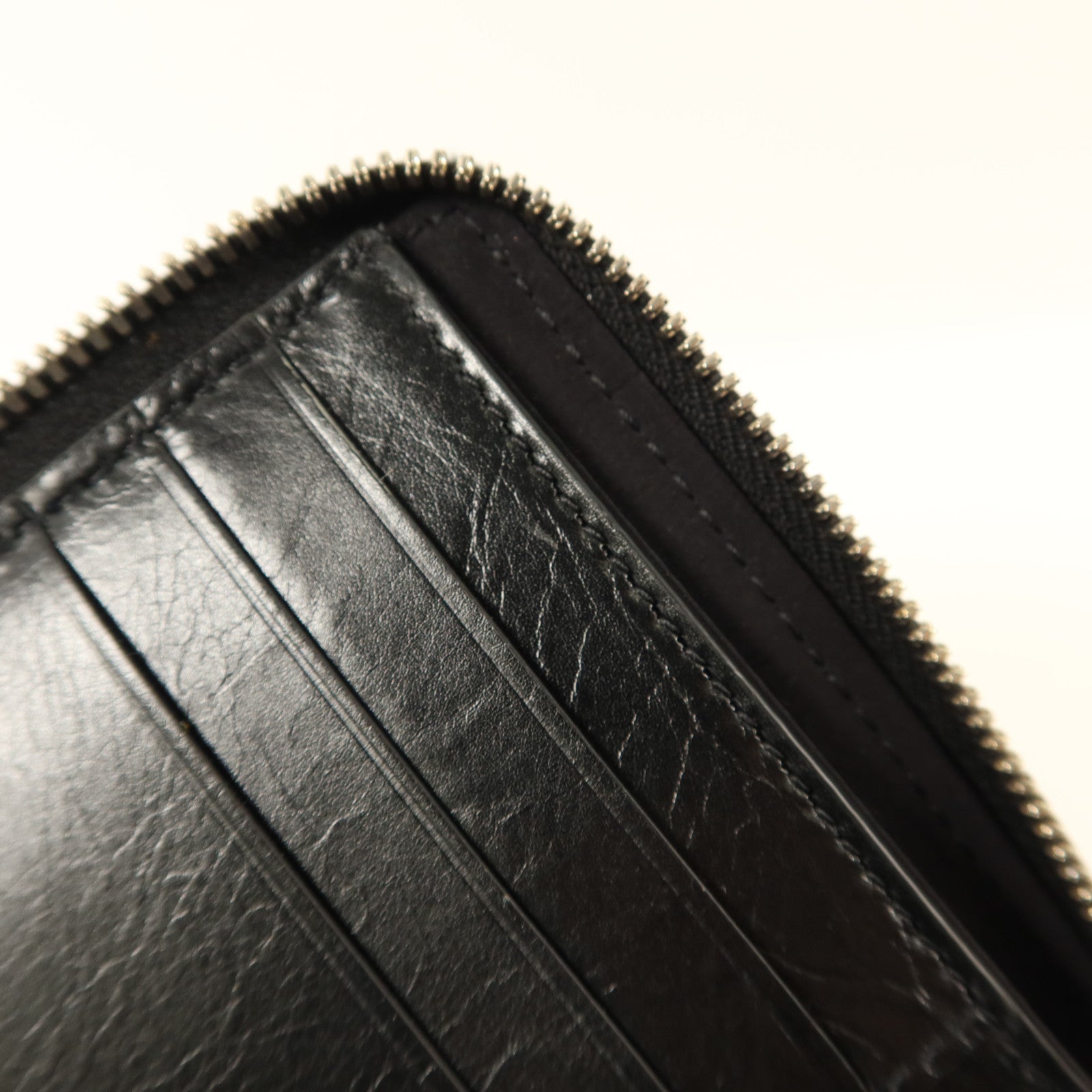 BOTTEGA VENETA 牛皮皮革Zip Around銀扣錢包