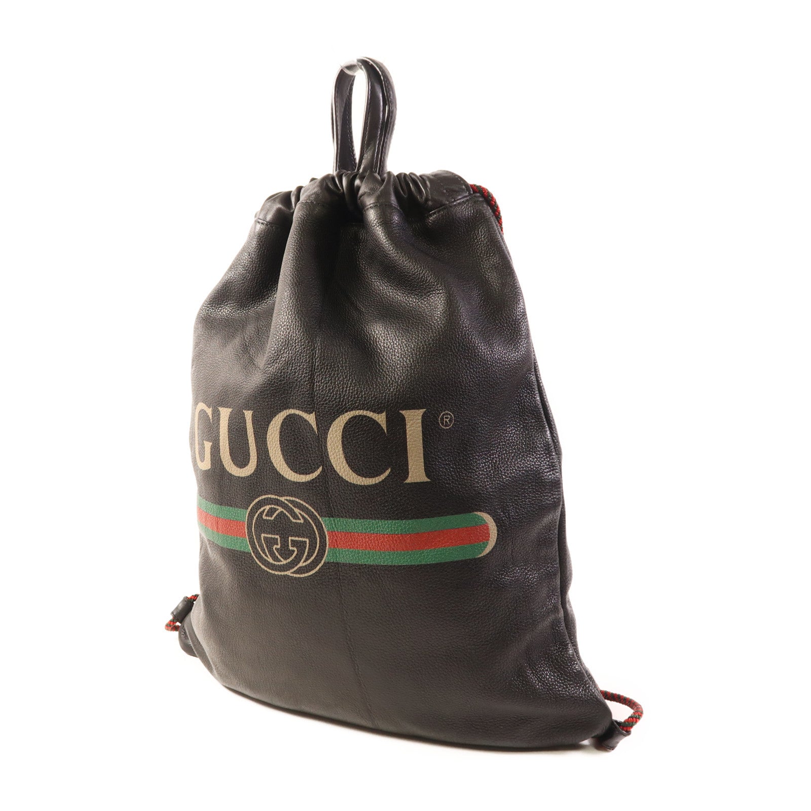 GUCCI 皮革Drawstring Backpack背包