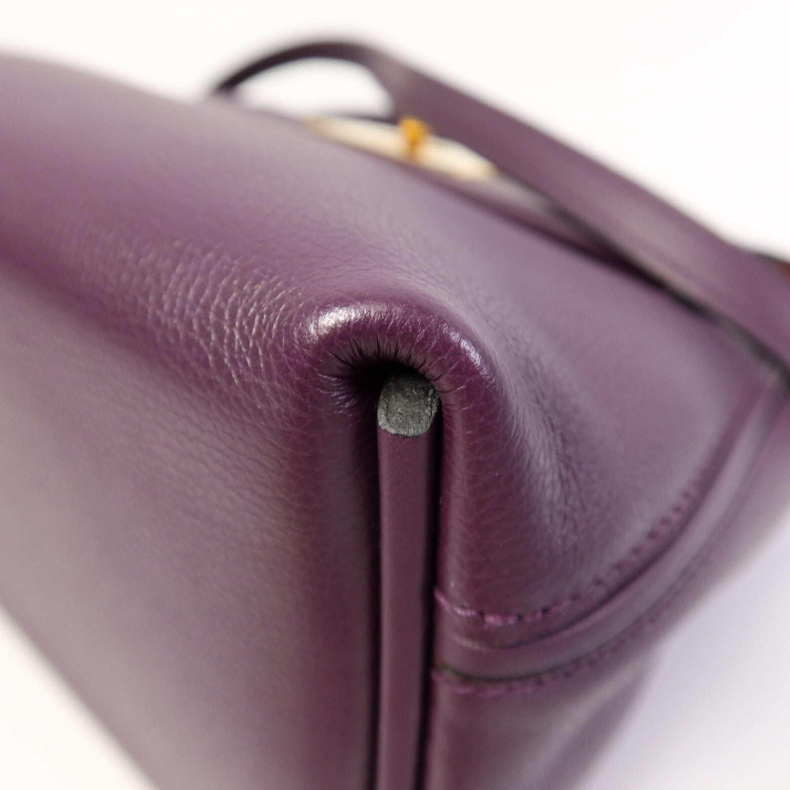 HERMES Evercolor皮革24/24 Mini手挽肩背兩用袋Cassis/Rouge Grenade