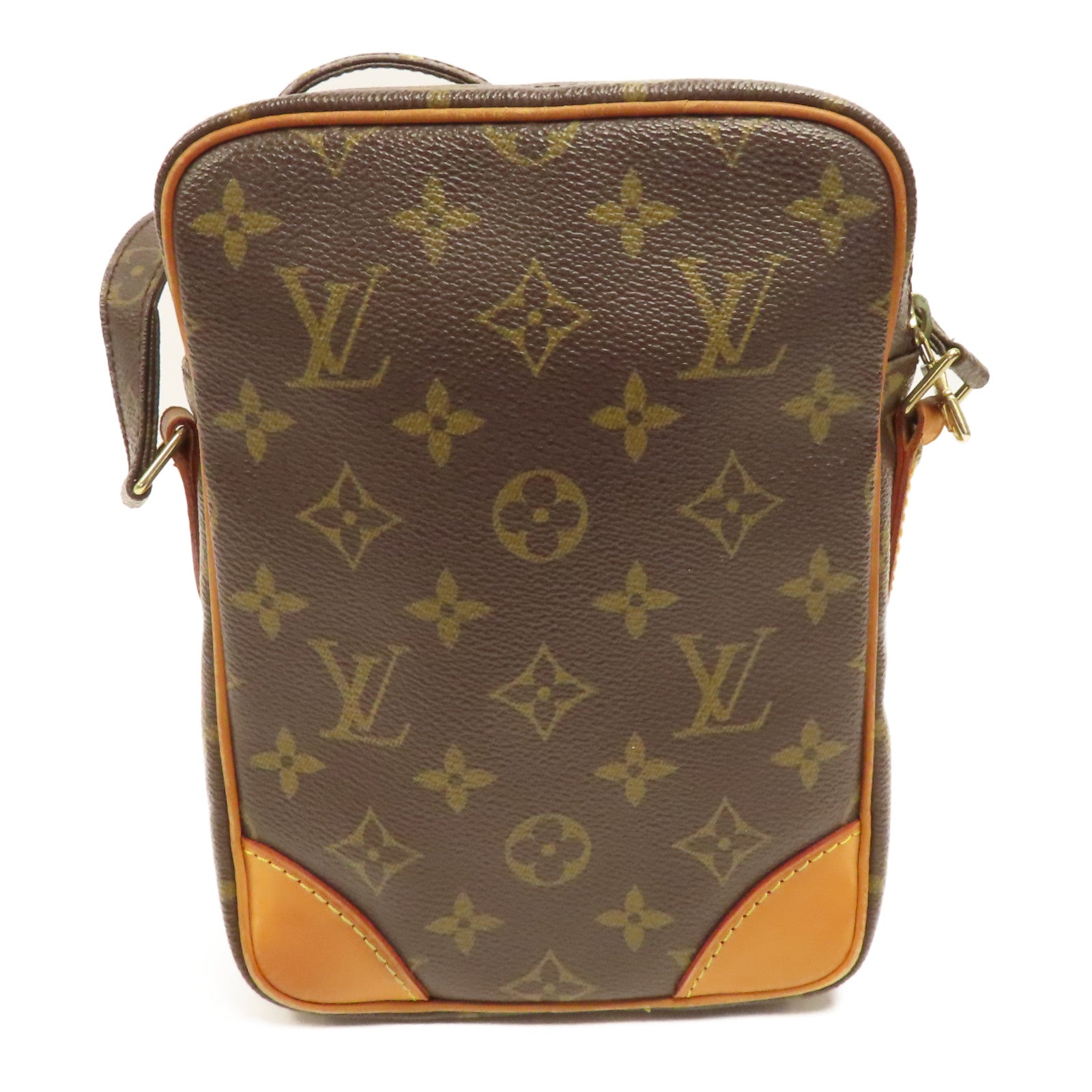 LOUIS VUITTON Monogram Amazon金扣肩背袋棕色