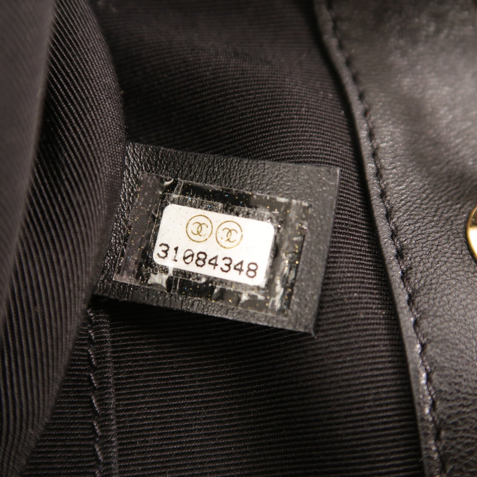 CHANEL 羊皮皮革Drawstring Bag鏈帶肩背袋
