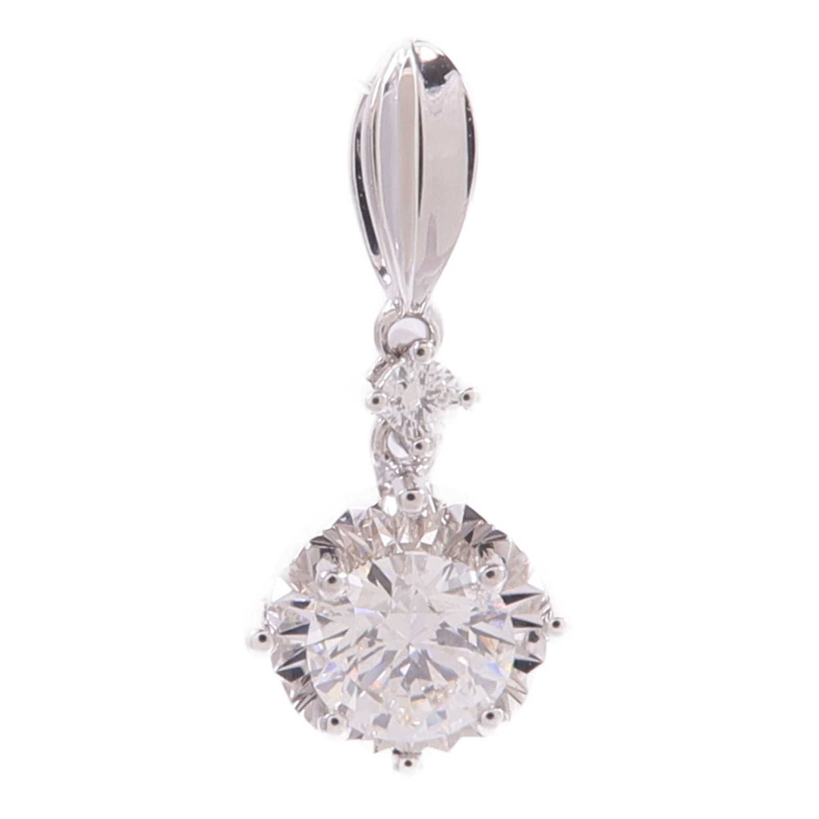 JEWELRY 18K白金Diamond Pendant Top鑽石吊墜