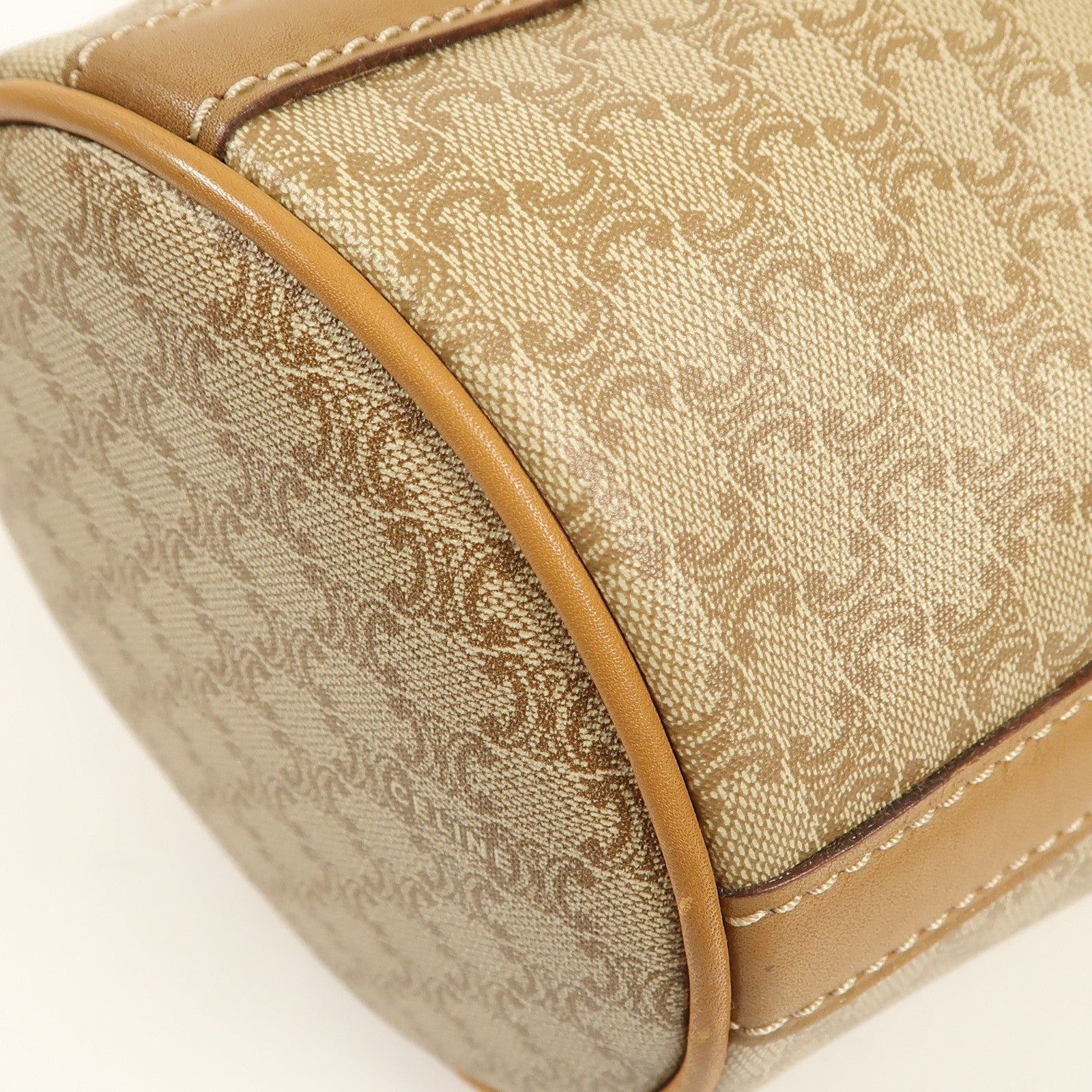 CELINE 塗層帆布Vintage Bag金扣肩背袋