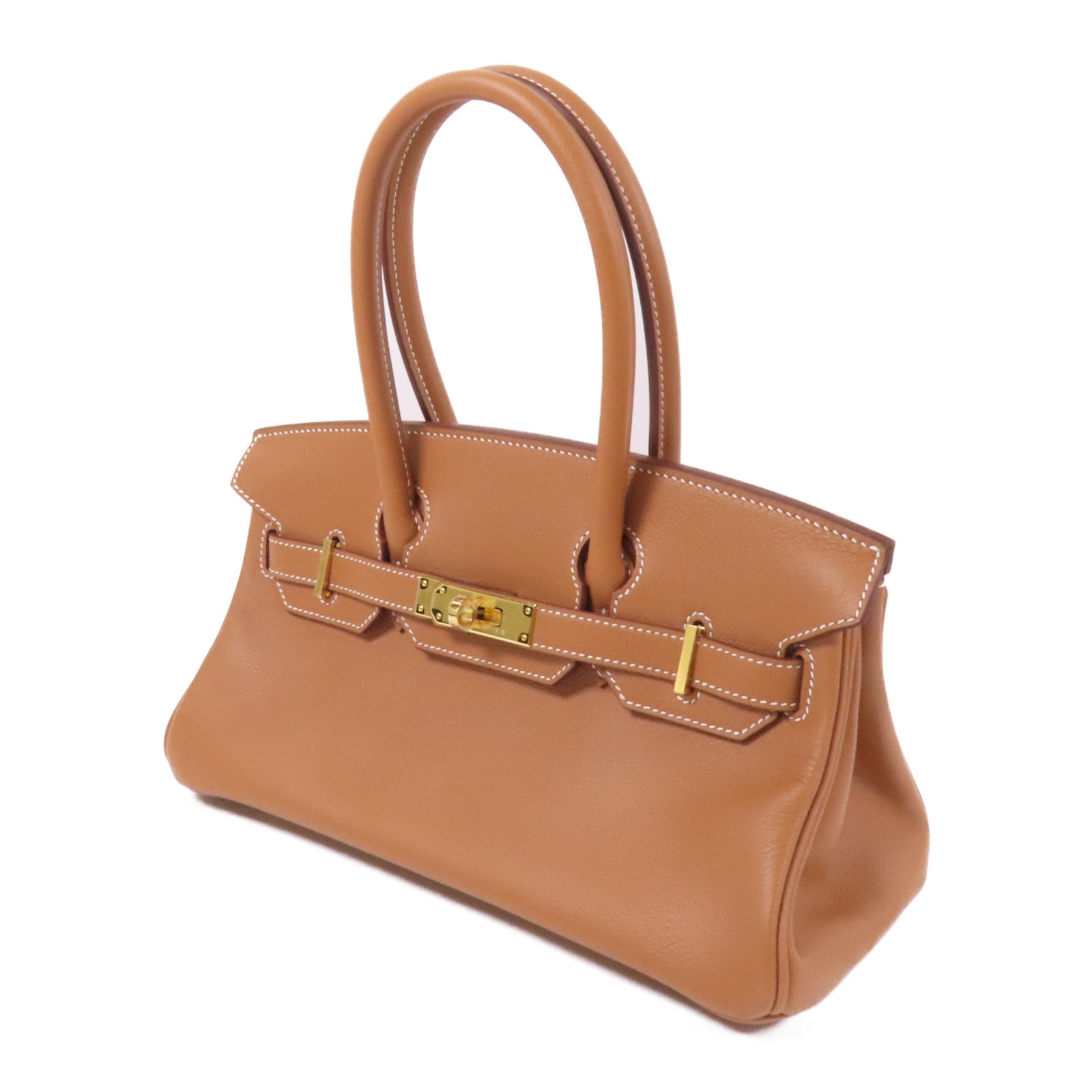 HERMES Evercolor皮革Shoulder Birkin Light 29金扣手挽袋Gold