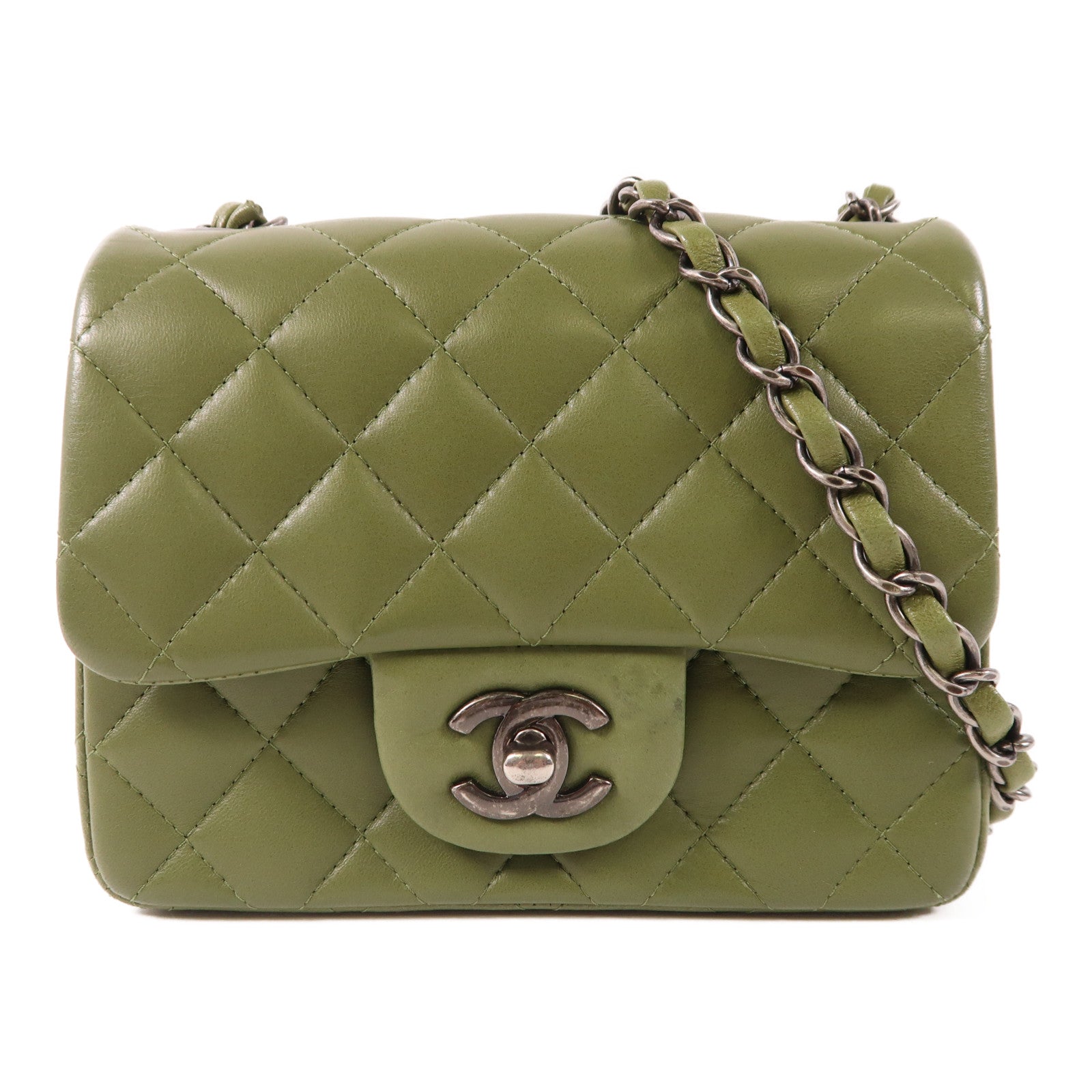 CHANEL【激減優惠】 牛皮皮革Mini Classic 17鏈帶肩背袋