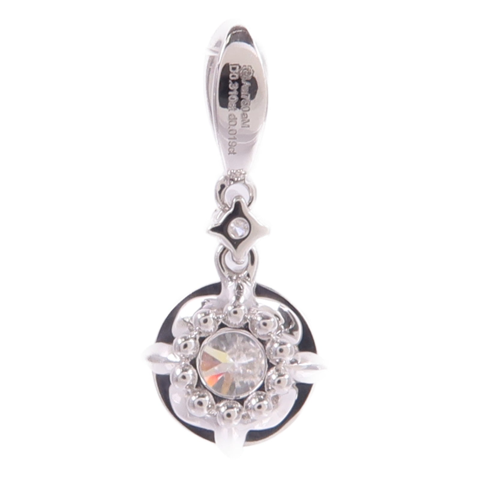 JEWELRY 18K白金Diamond Pendant Top鑽石吊墜
