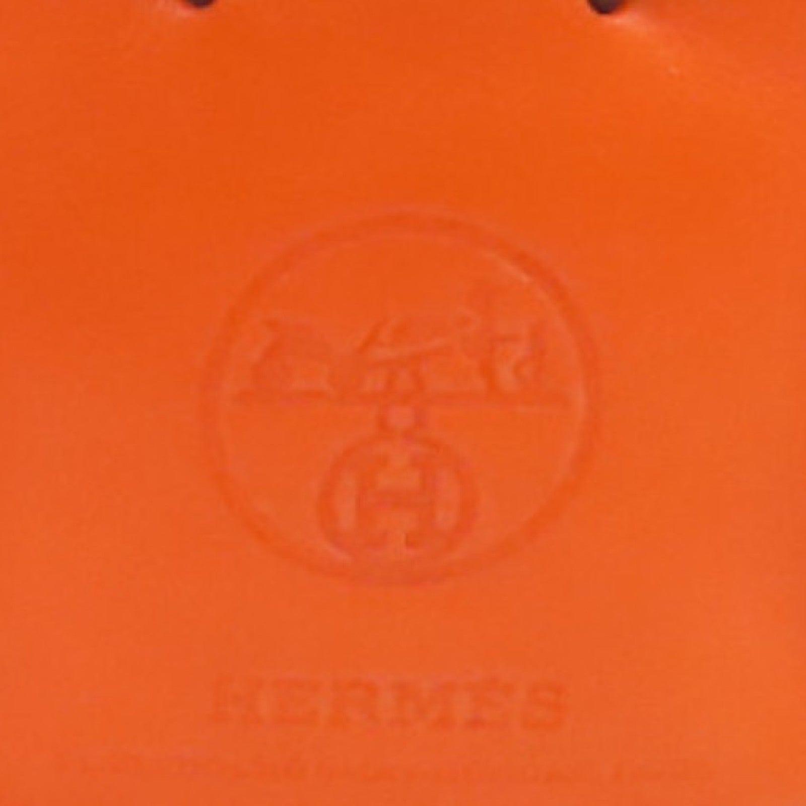 HERMES Milo皮革/Swift皮革Orange Bag Charm掛飾橙色