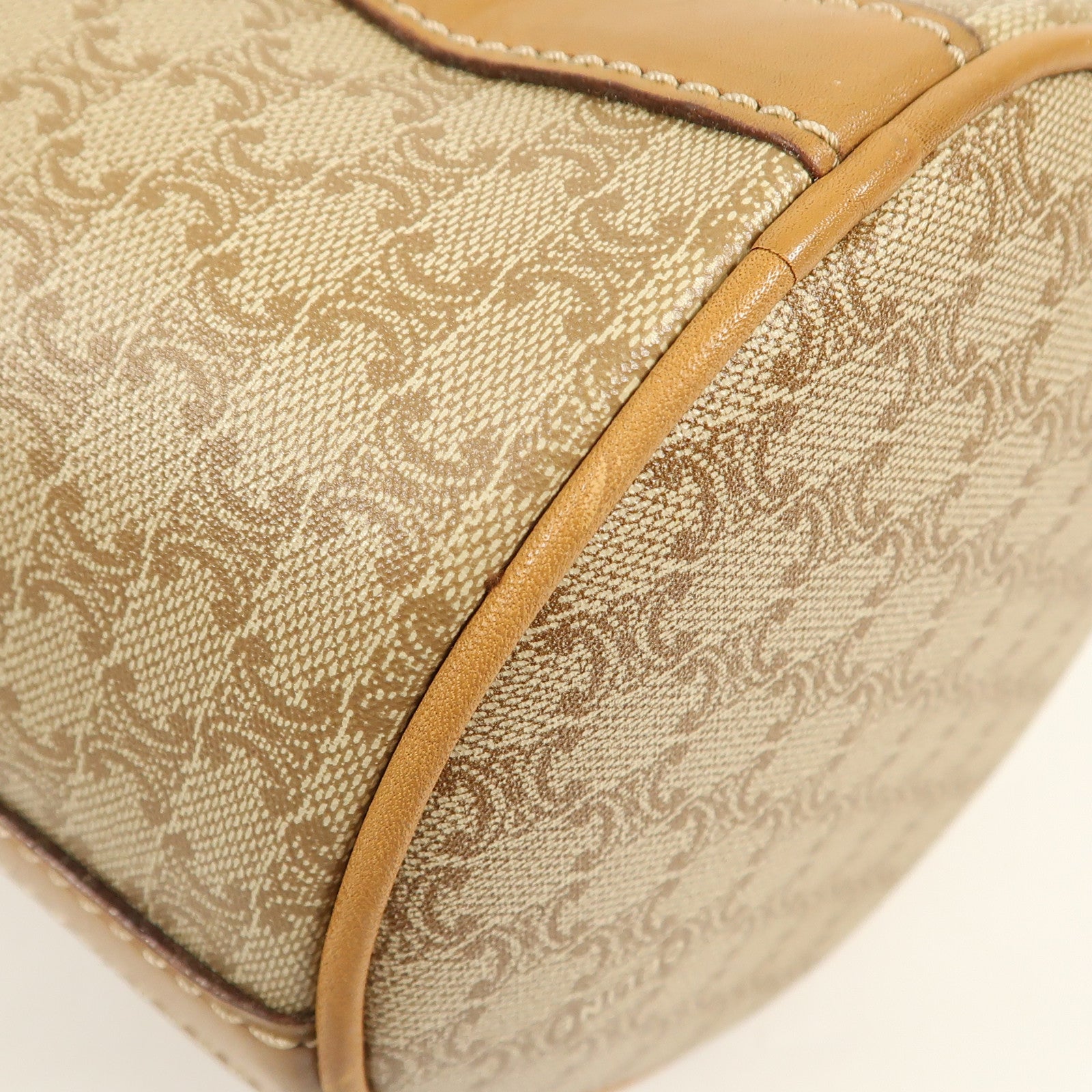 CELINE 塗層帆布Vintage Bag金扣肩背袋