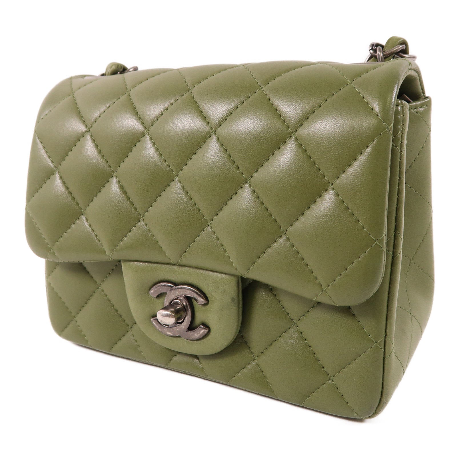 CHANEL CC Mini Classic 17 Chain Shoulder Bag A35200 Calfskin