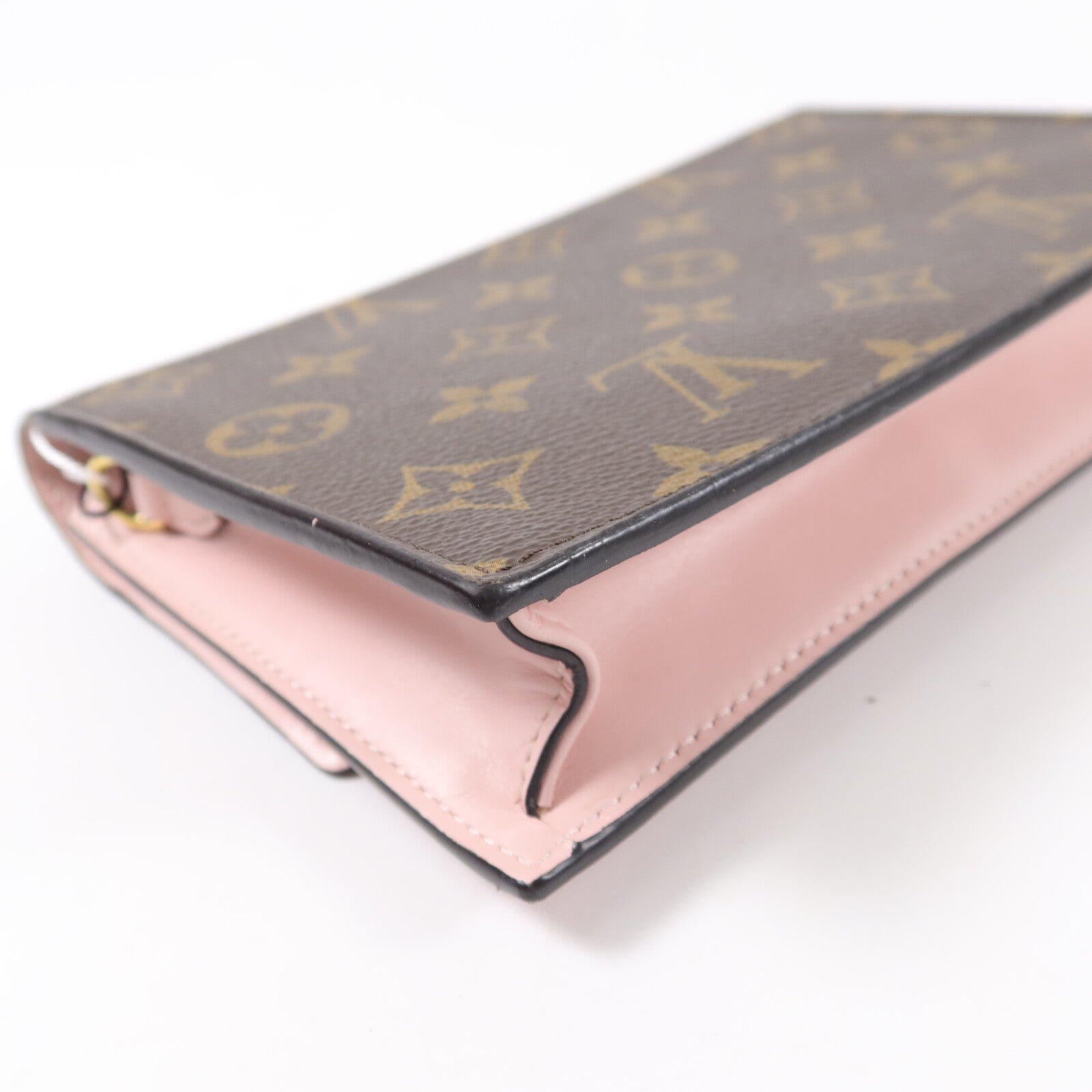 LOUIS VUITTON Monogram Flore Chain Wallet鏈帶肩背袋