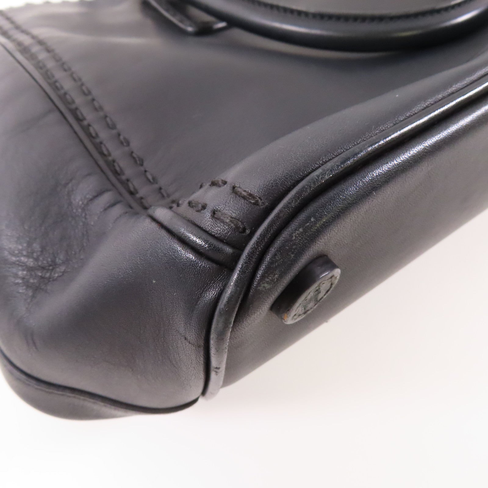 PRADA 牛皮皮革2 Way Shoulder Bag銀扣手挽肩背兩用袋