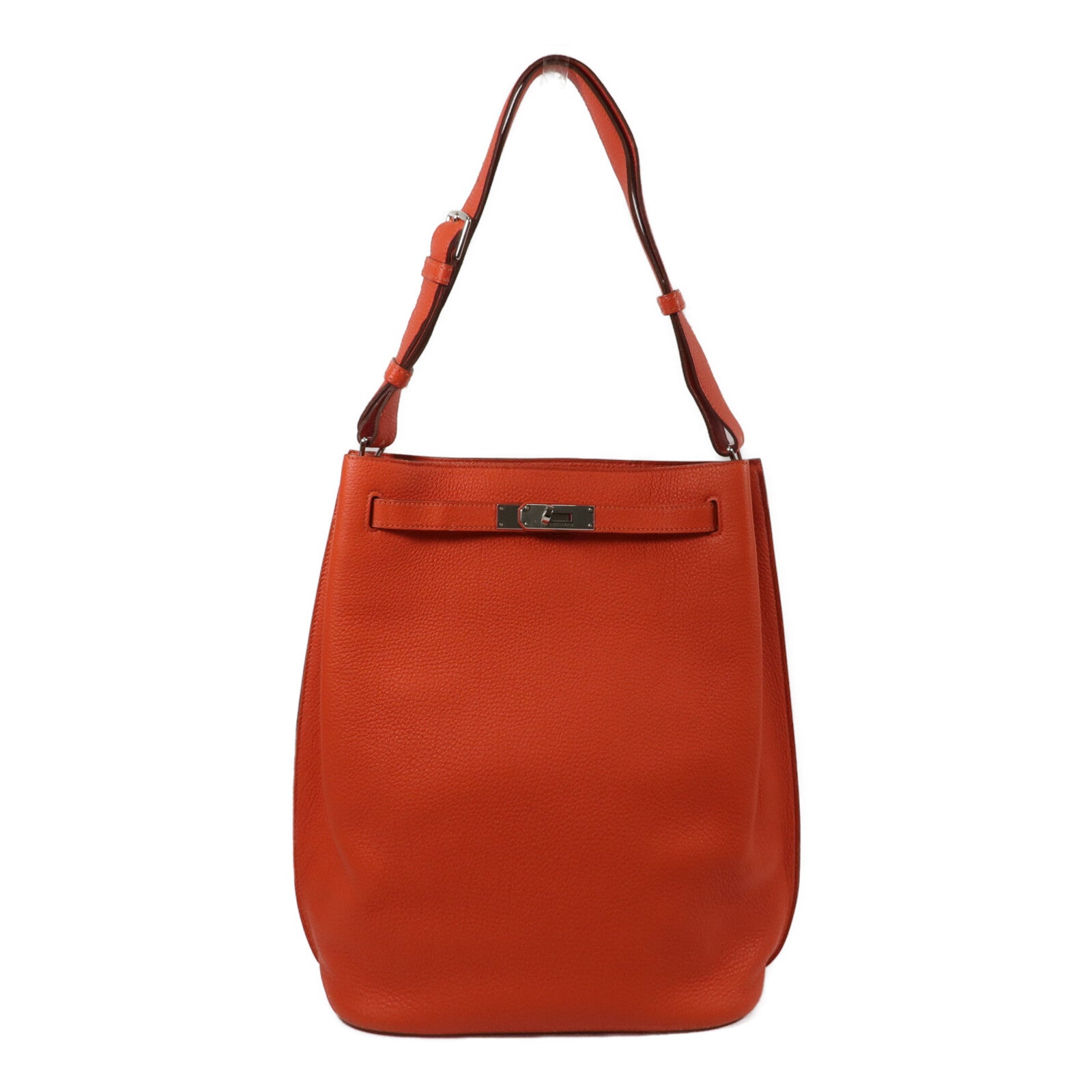 HERMES Togo皮革So Kelly肩背袋Capucine