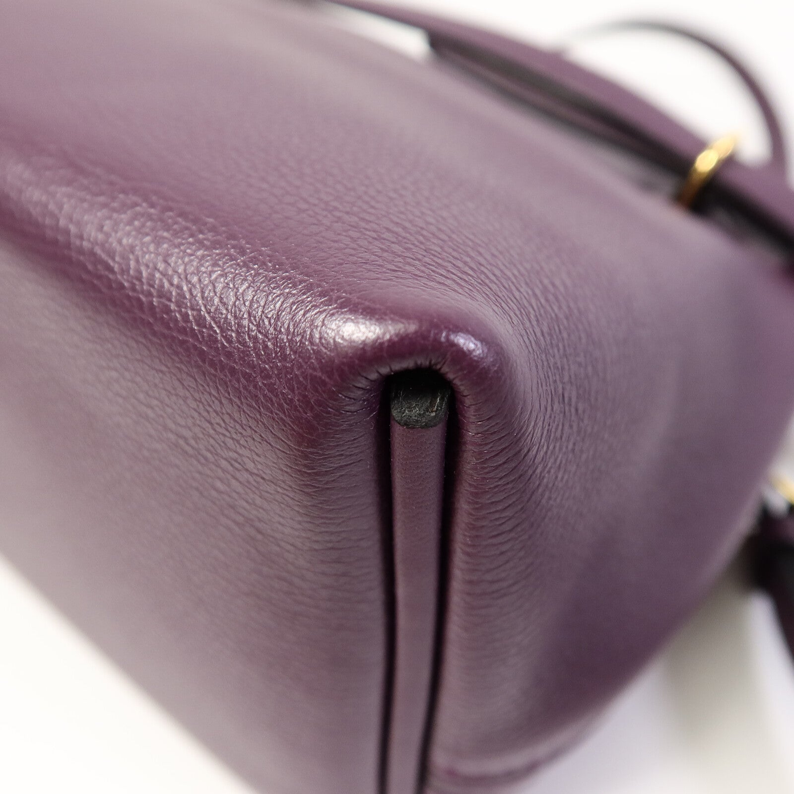 HERMES Evercolor皮革24/24 Mini手挽肩背兩用袋Cassis/Rouge Grenade