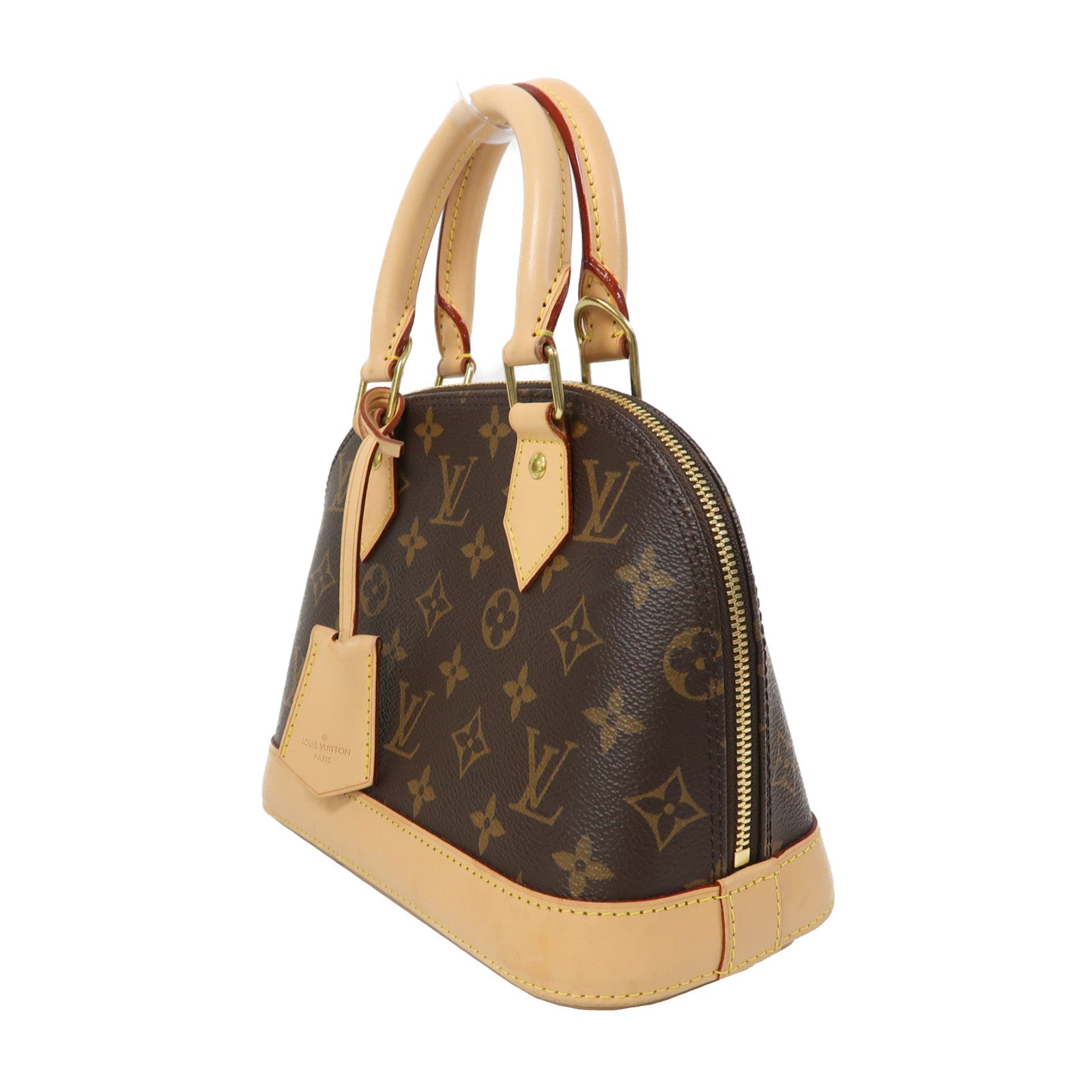 LOUIS VUITTON Monogram Alma BB金扣手挽肩背兩用袋啡色
