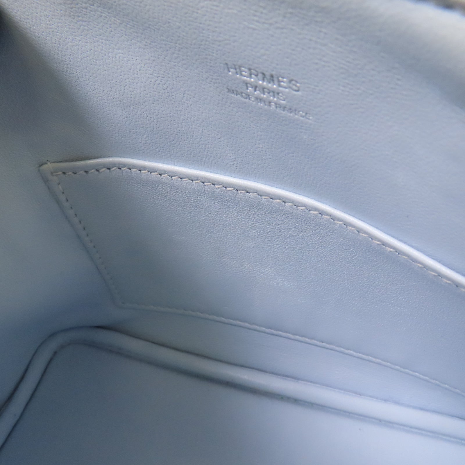 HERMES Chevre皮革Mini Bolide銀扣手挽肩背兩用袋