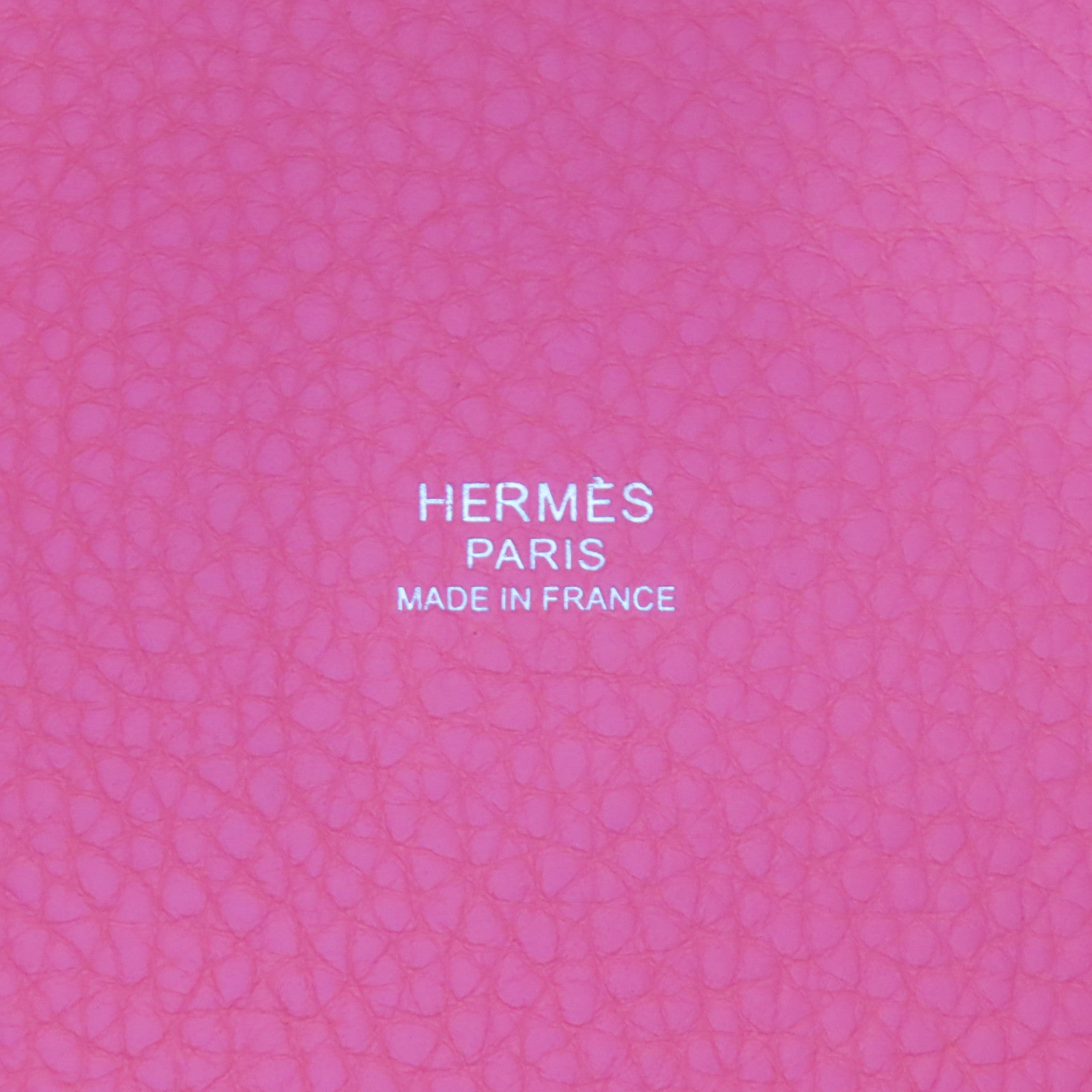 HERMES 【激減優惠】Clemence皮革Picotin MM銀扣手挽袋Rose Lipstick/粉紅色