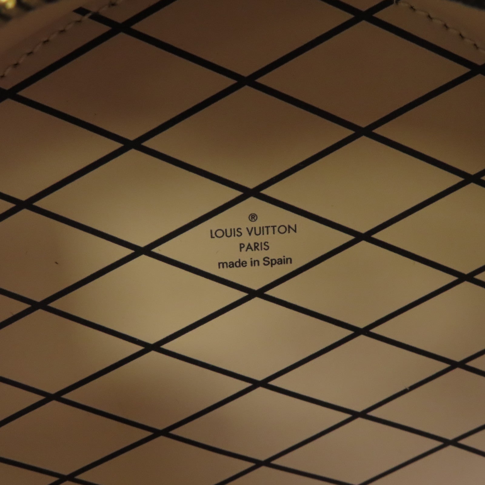 LOUIS VUITTON Monogram Reverse Mini Boite Chapeau金扣手挽肩背兩用袋棕色
