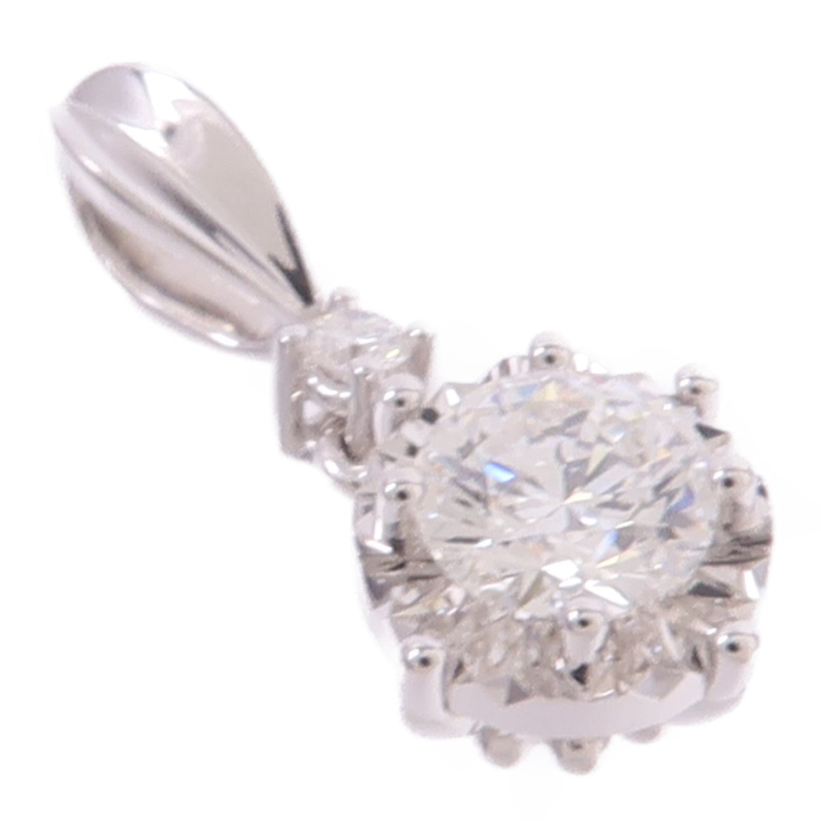 JEWELRY 18K白金Diamond Pendant Top鑽石吊墜