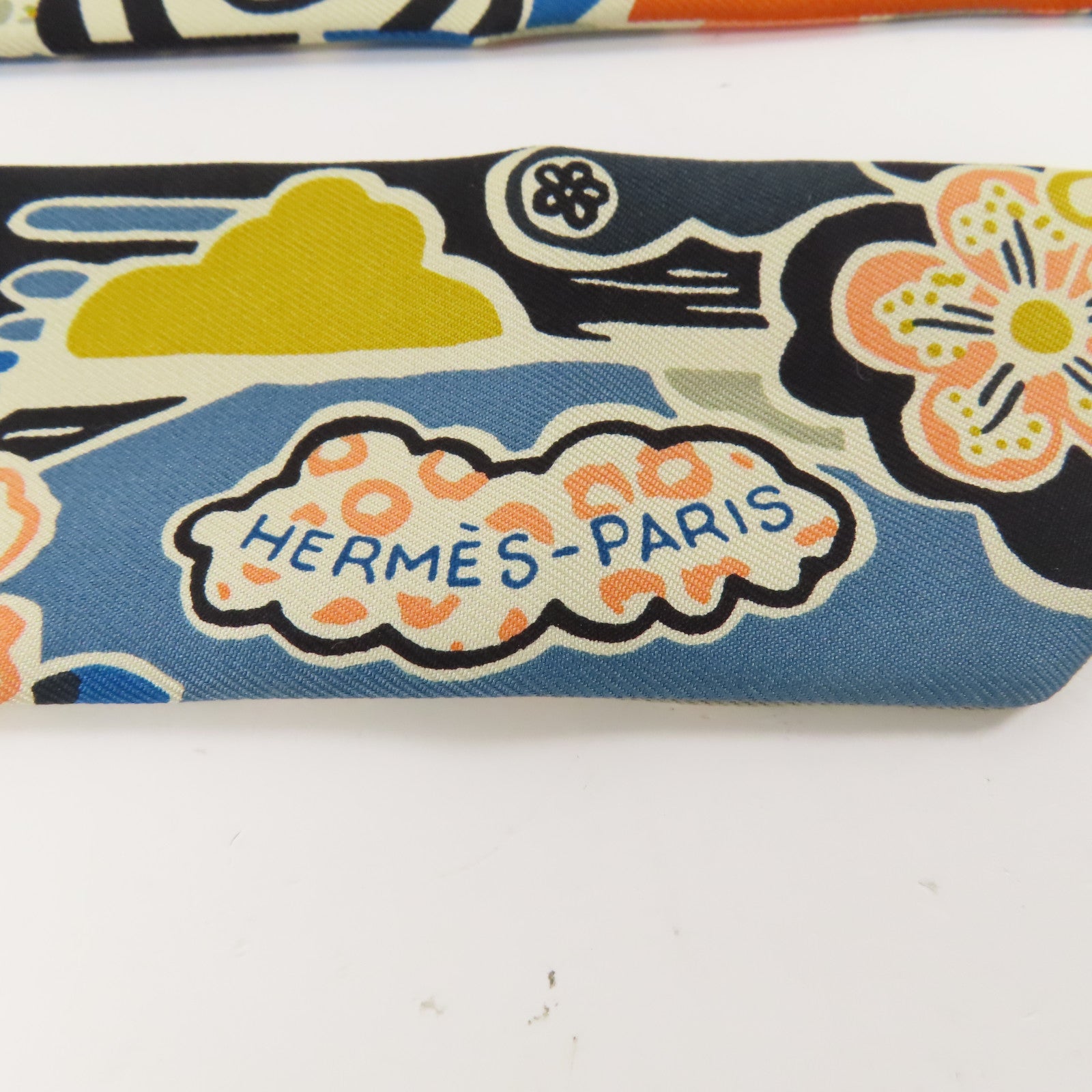 HERMES 絲質Twilly絲巾