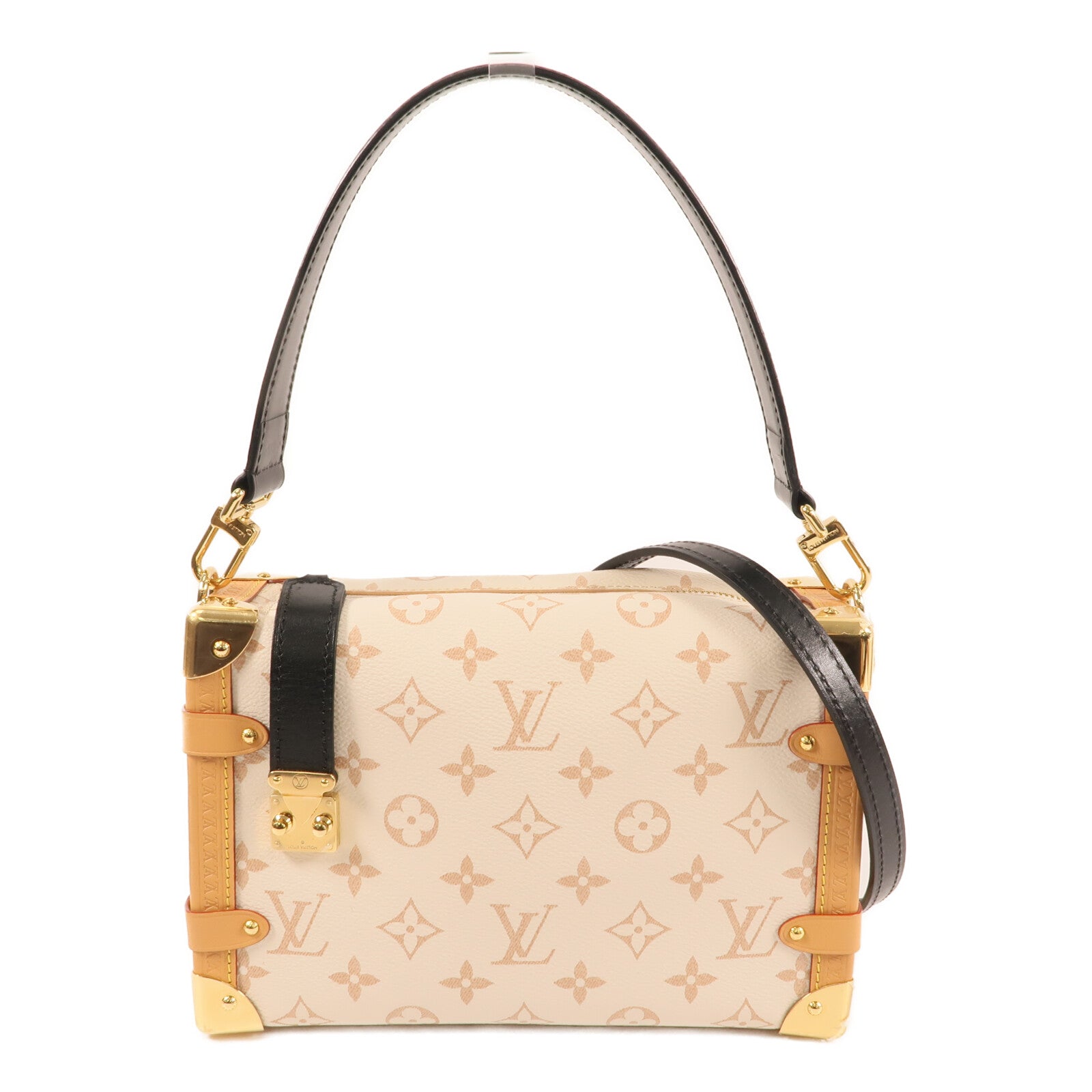 LOUIS VUITTON 【激減優惠】Monogram Dune Side Trunk MM金扣手挽肩背兩用袋
