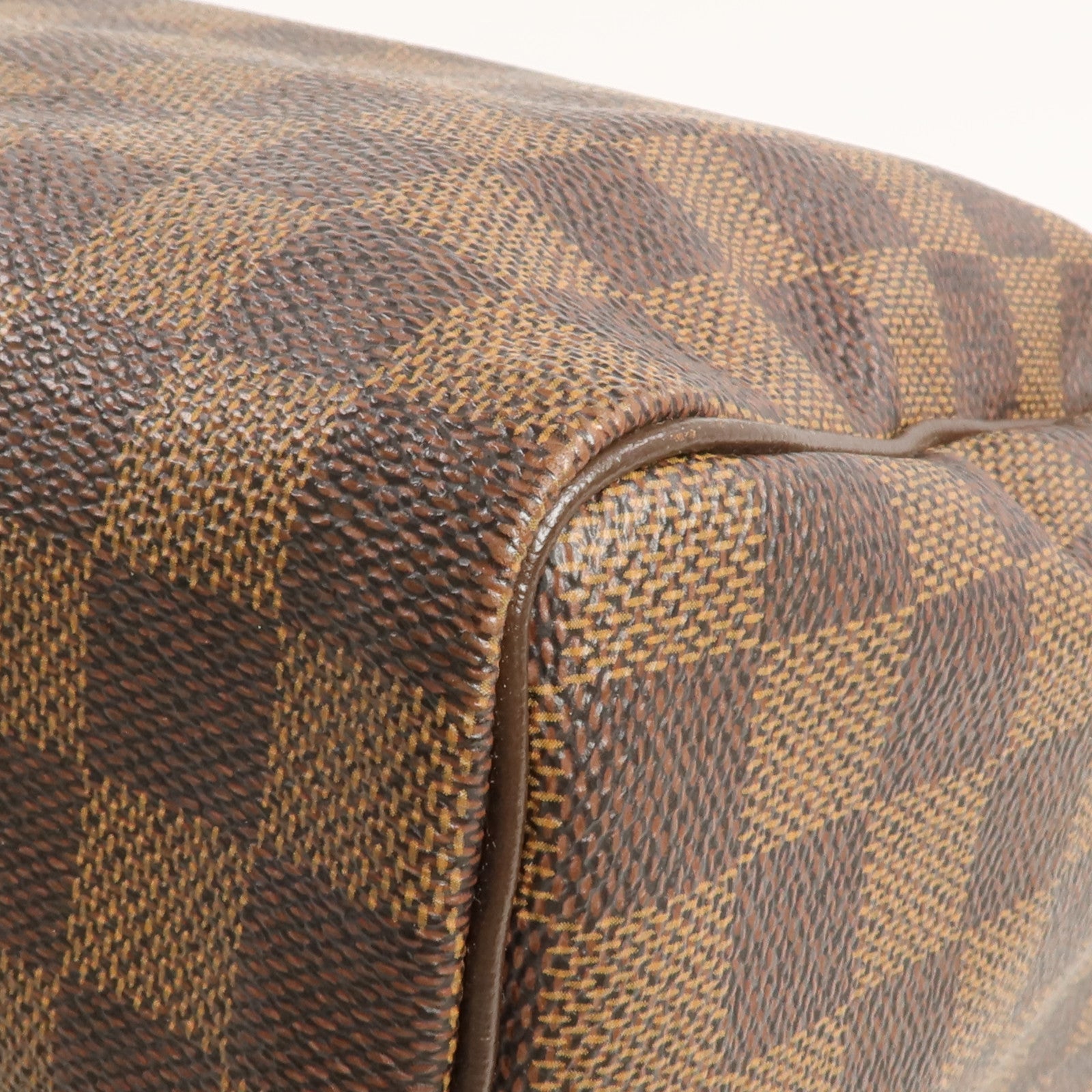 LOUIS VUITTON Damier Speedy 25金扣手挽袋