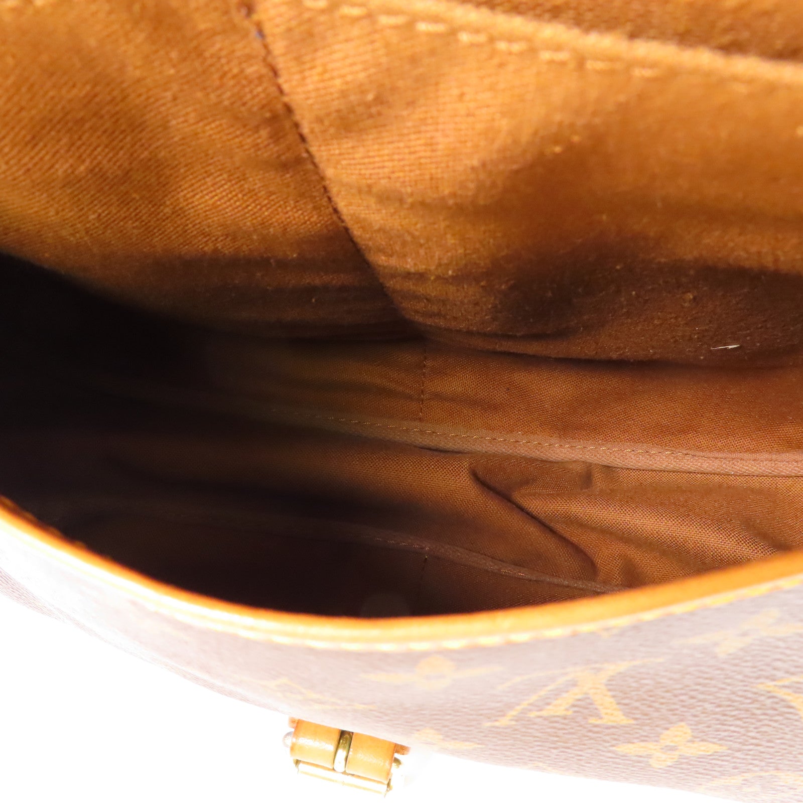 LOUIS VUITTON LV GHW Saumur 35 Crossbody Shoulder Bag M42254 Monogram Brown