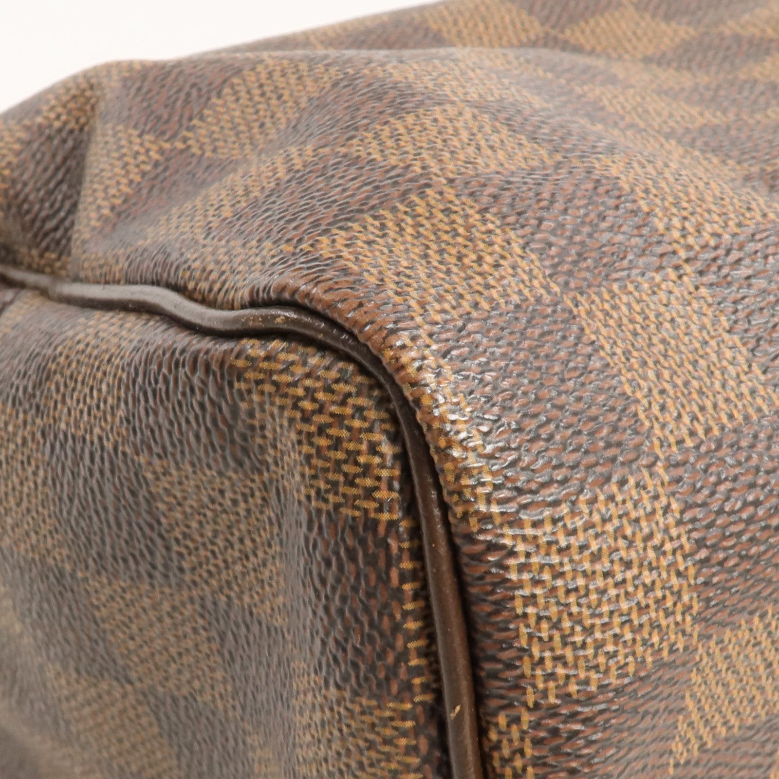 LOUIS VUITTON Damier Speedy 25金扣手挽袋